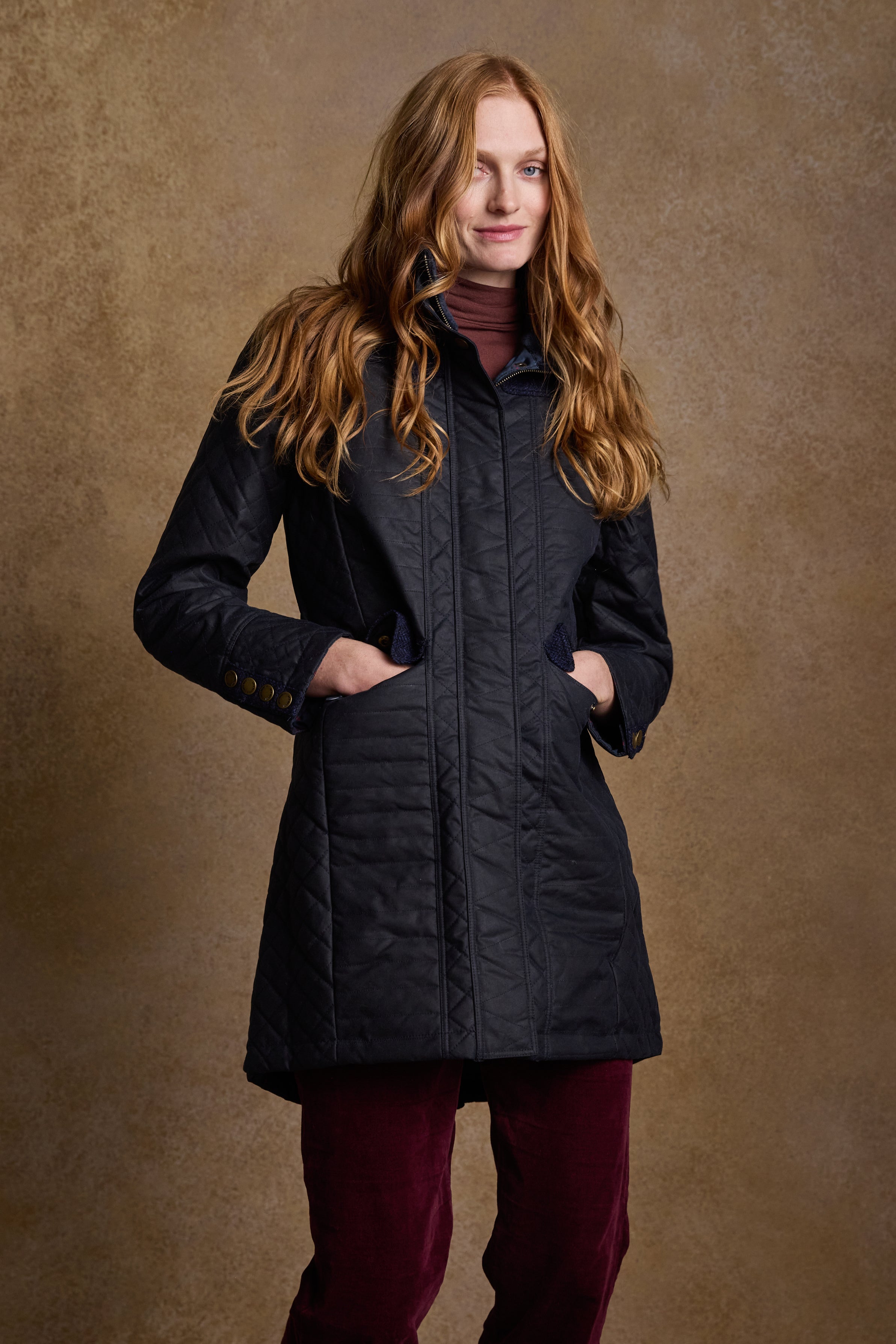 Manteau Wax Jodie - Marine