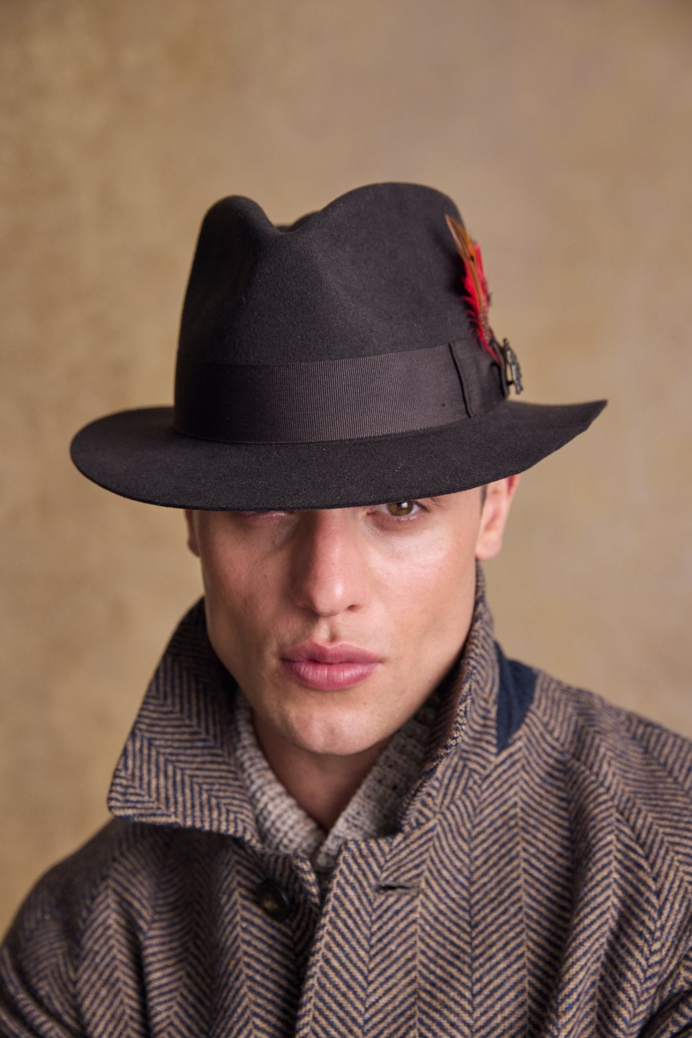 Kildare Felt Trilby Hat Brown S - Main Image