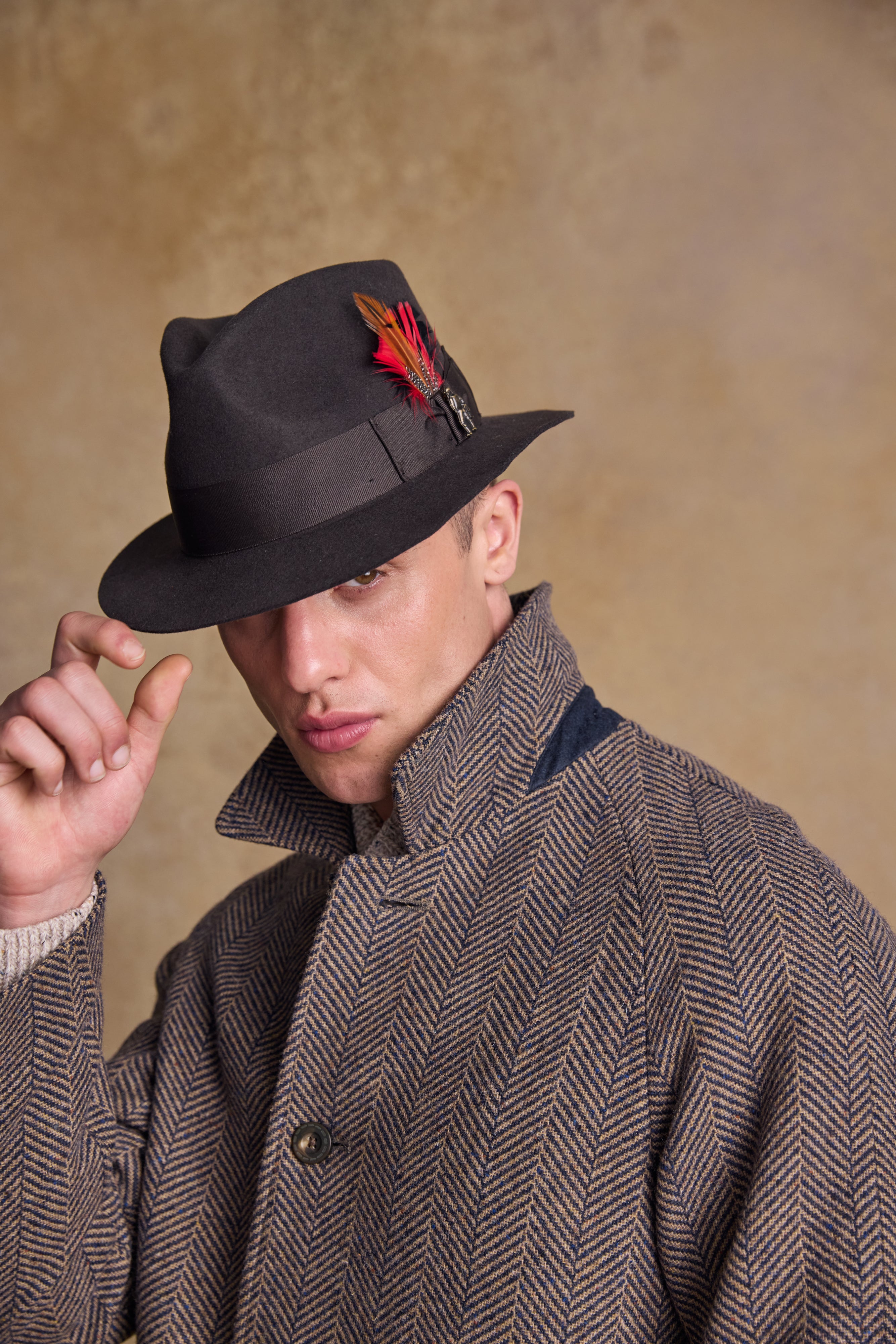 Kildare Felt Trilby Hat - Brown