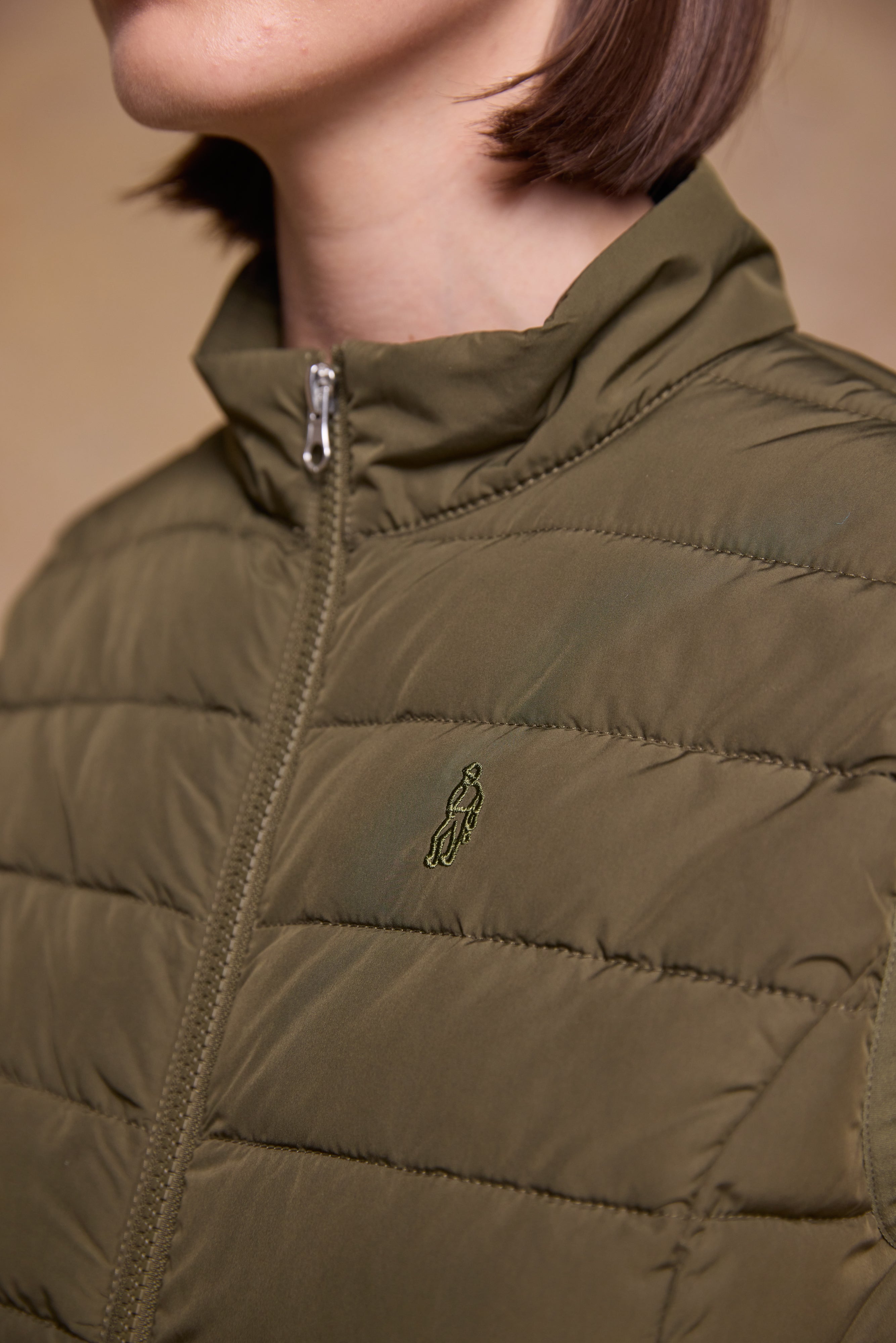 Leah Puffa Gilet - Olive