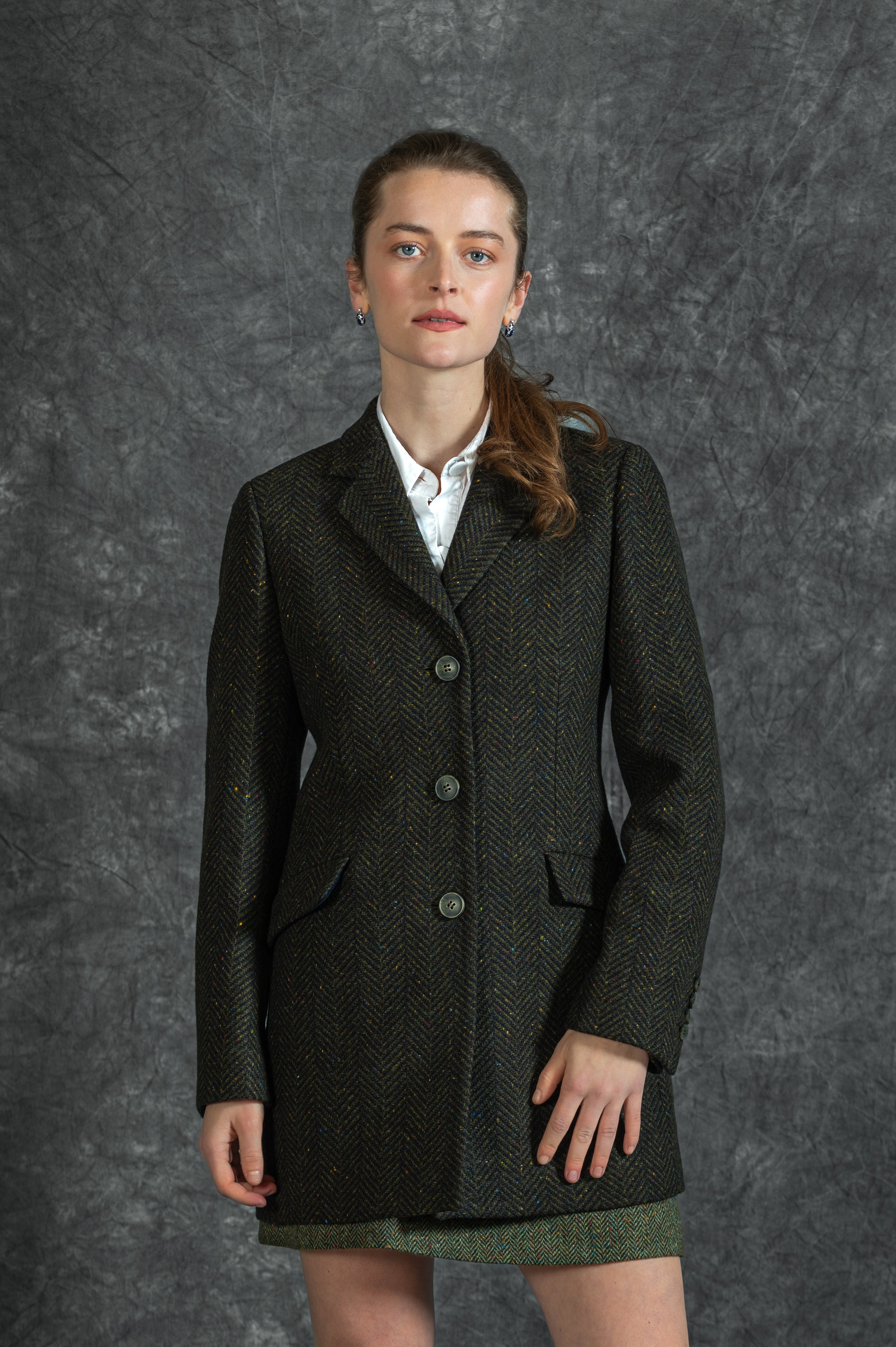 Manteau en tweed Mairéad - Emerald Glen