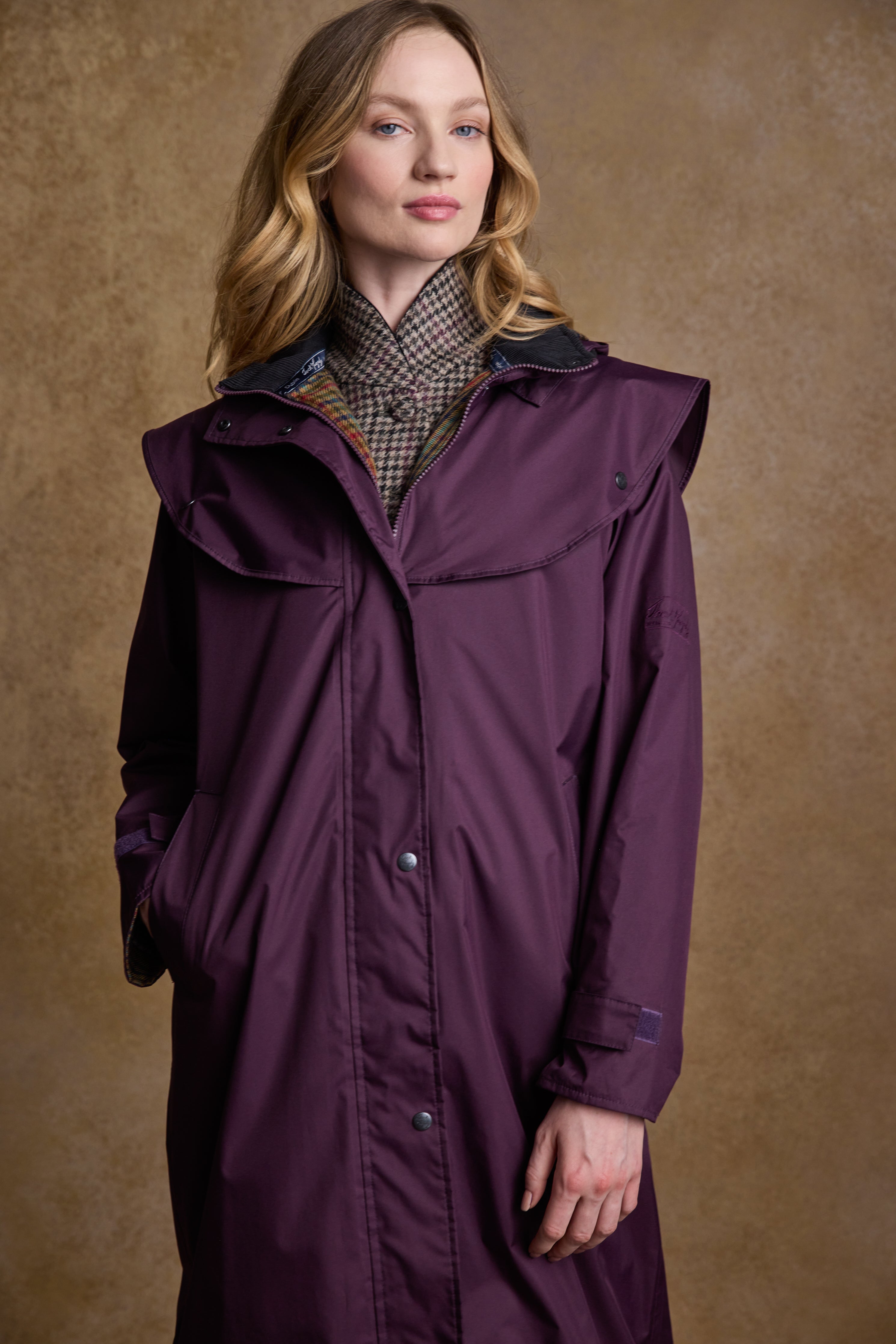 Malvern Waterproof Coat - Blackberry