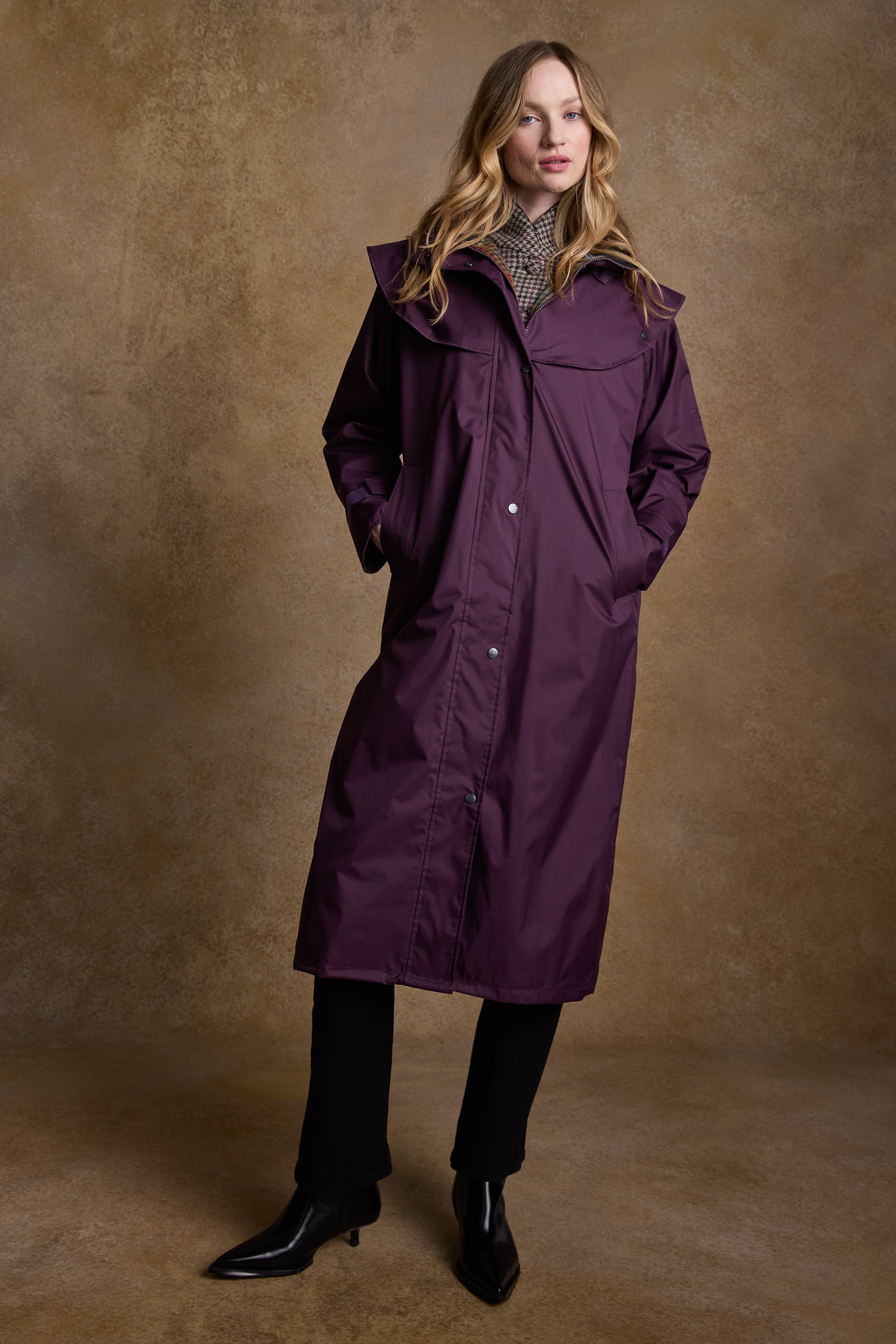 Malvern Waterproof Coat - Blackberry