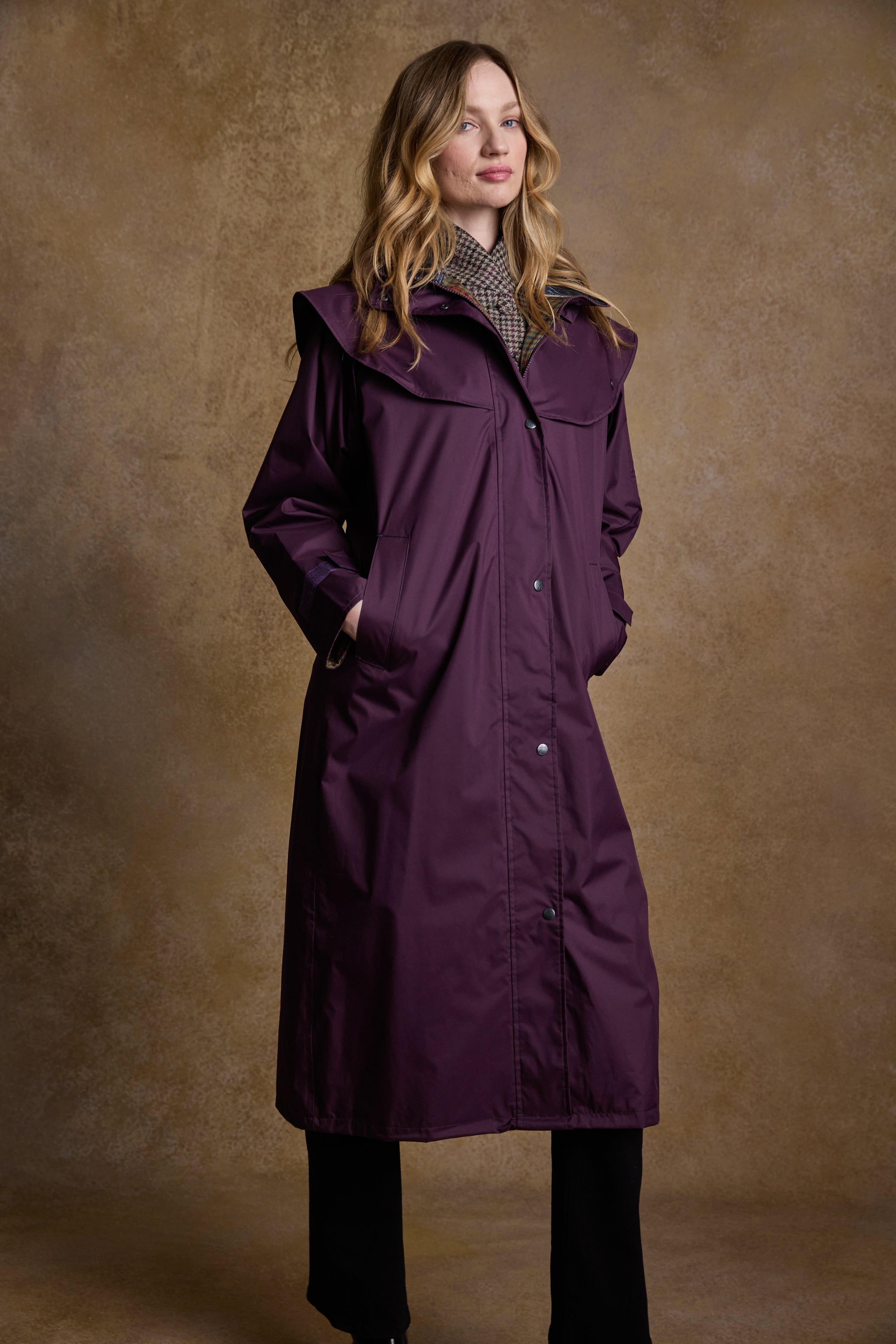 Malvern Waterproof Coat - Blackberry