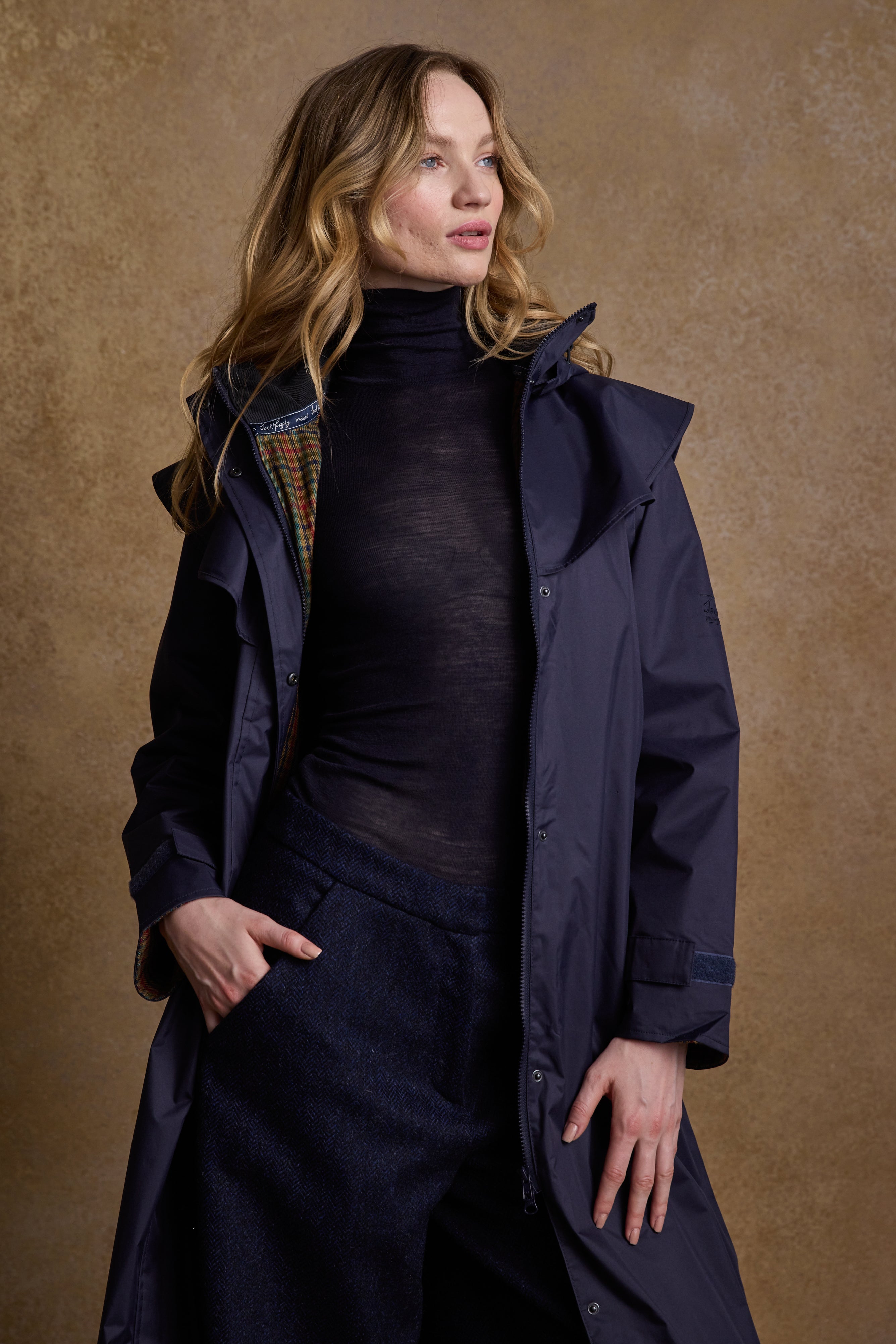 Malvern Waterproof Coat - Navy