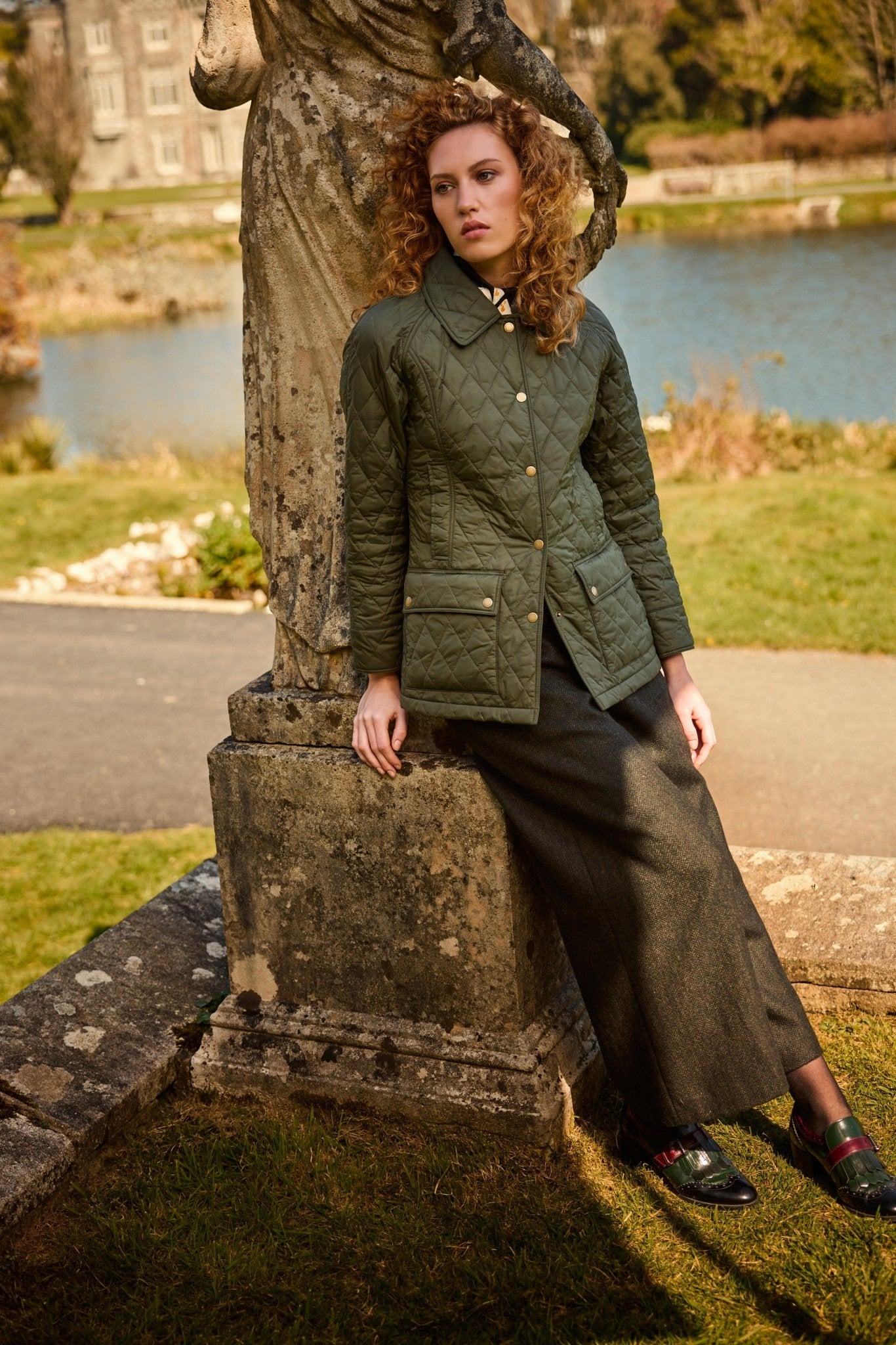 Jack Murphy Clothing - Molly Quilted Jacket - Olive - Quilts & Gilets