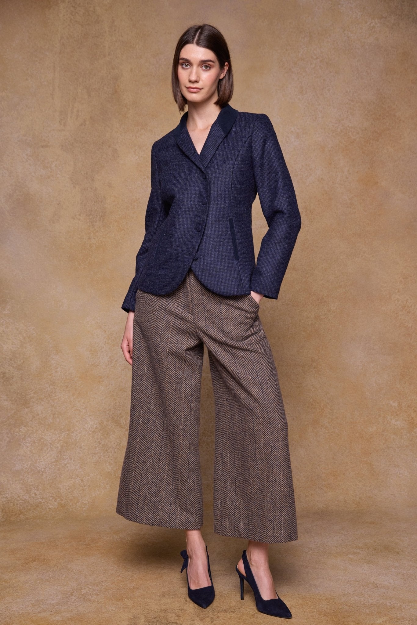 Jack Murphy Clothing - Nicole Tweed Jacket - Imperial Blue - Tweed