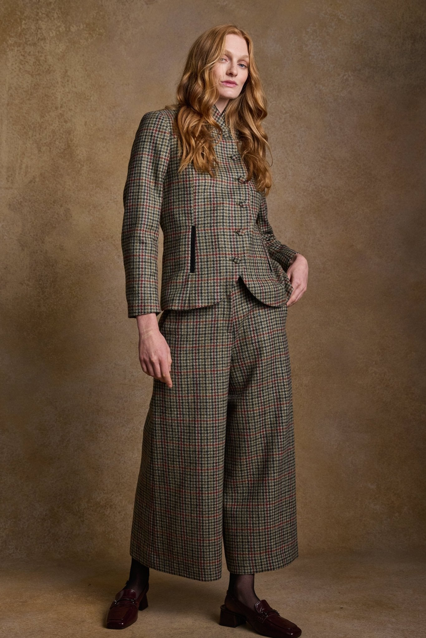 Jack Murphy Ireland - Enya Tweed Culottes - Hacking Check - Tweed