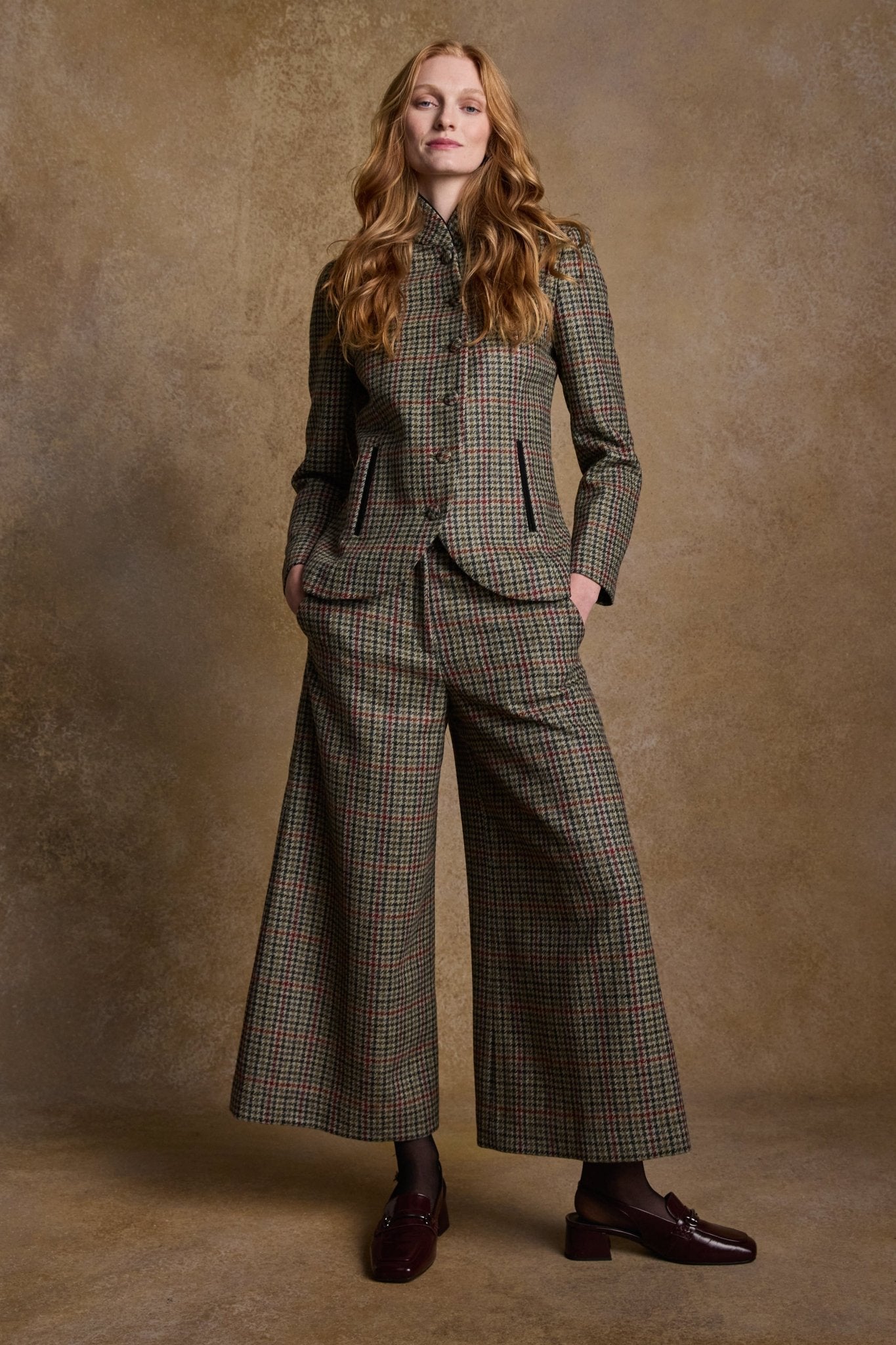 Jack Murphy Ireland - Enya Tweed Culottes - Hacking Check - Tweed