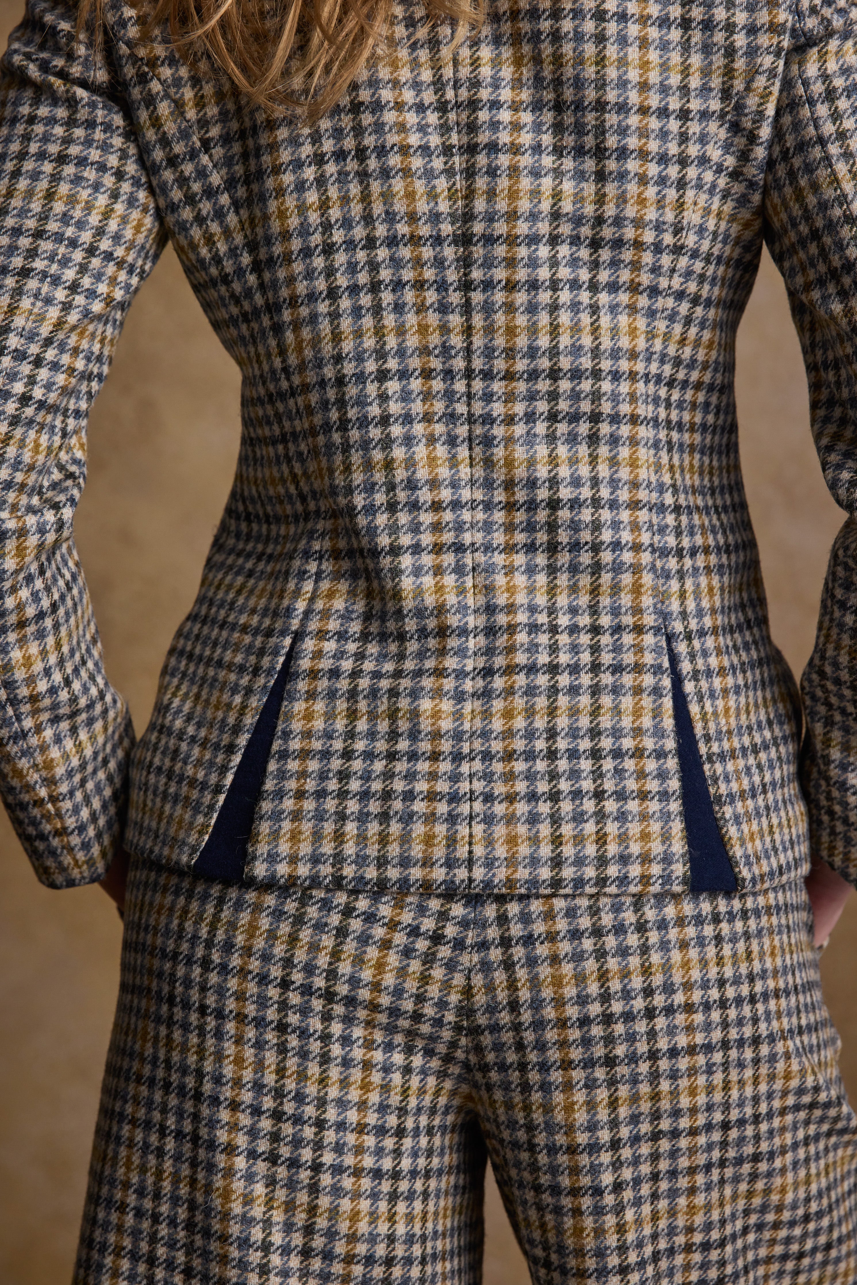 Nicole Tweed Jacket - Saffron Cobalt Blue