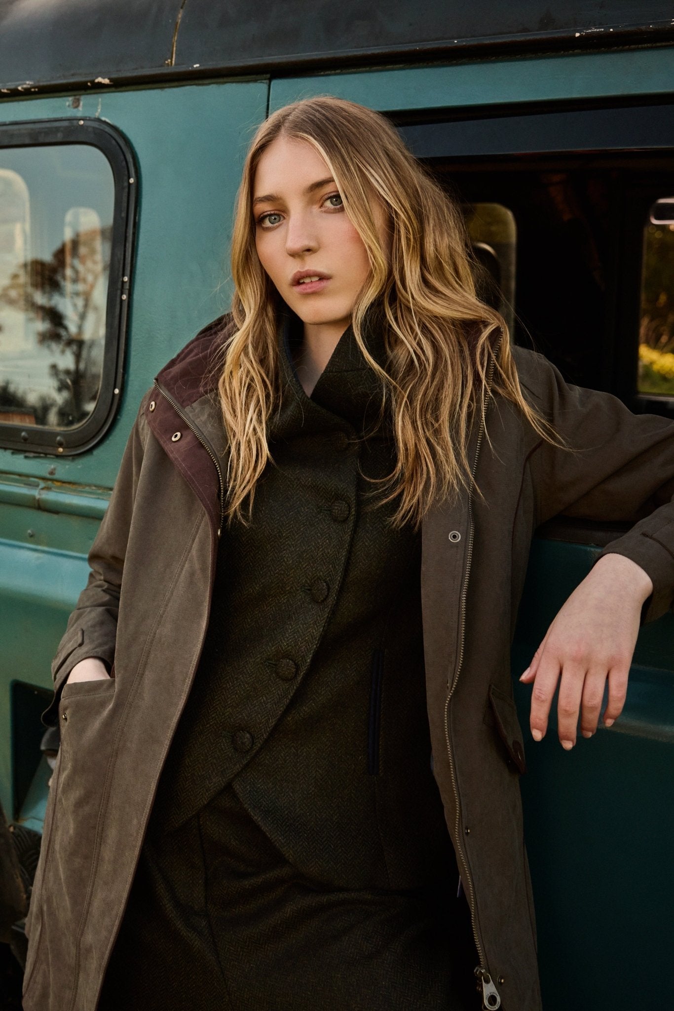Jack Murphy Clothing - Erin Waterproof Coat - Olive - Waterproof