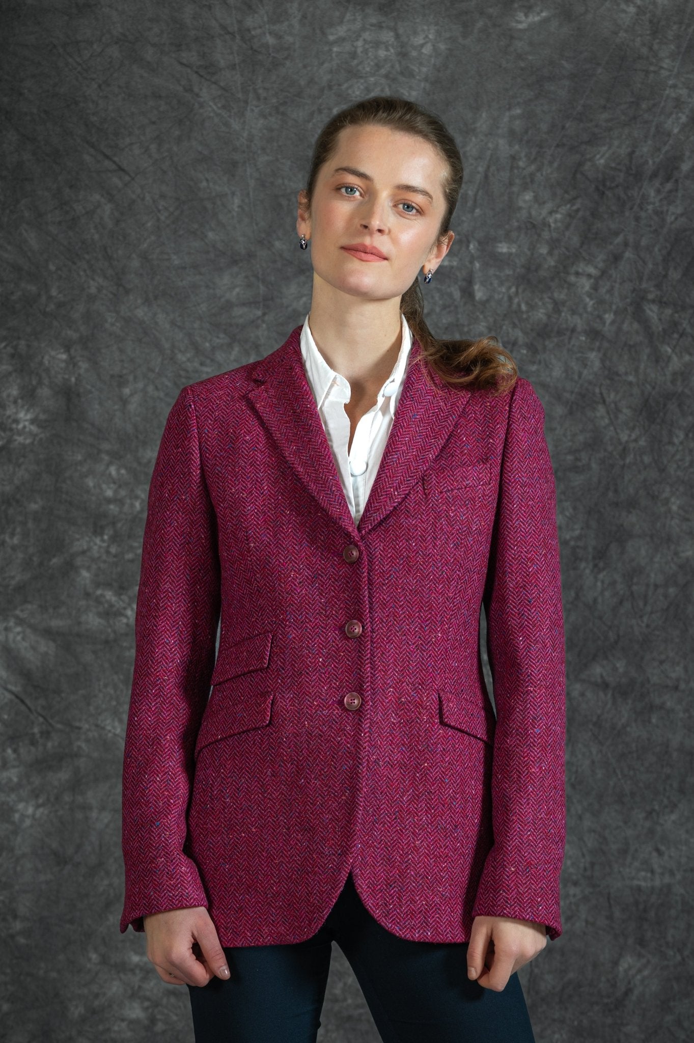 Jack Murphy Clothing - Nora Tweed Blazer - Wild Burren Rose - Tweed