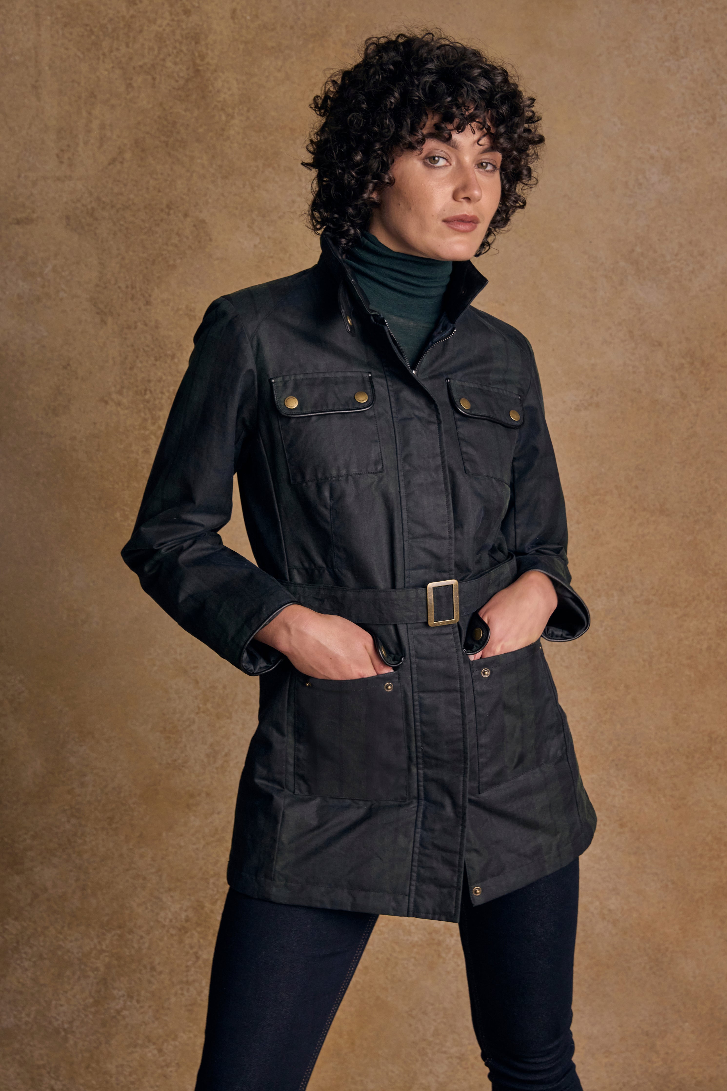 Orla Wax Jacket - Blackwatch