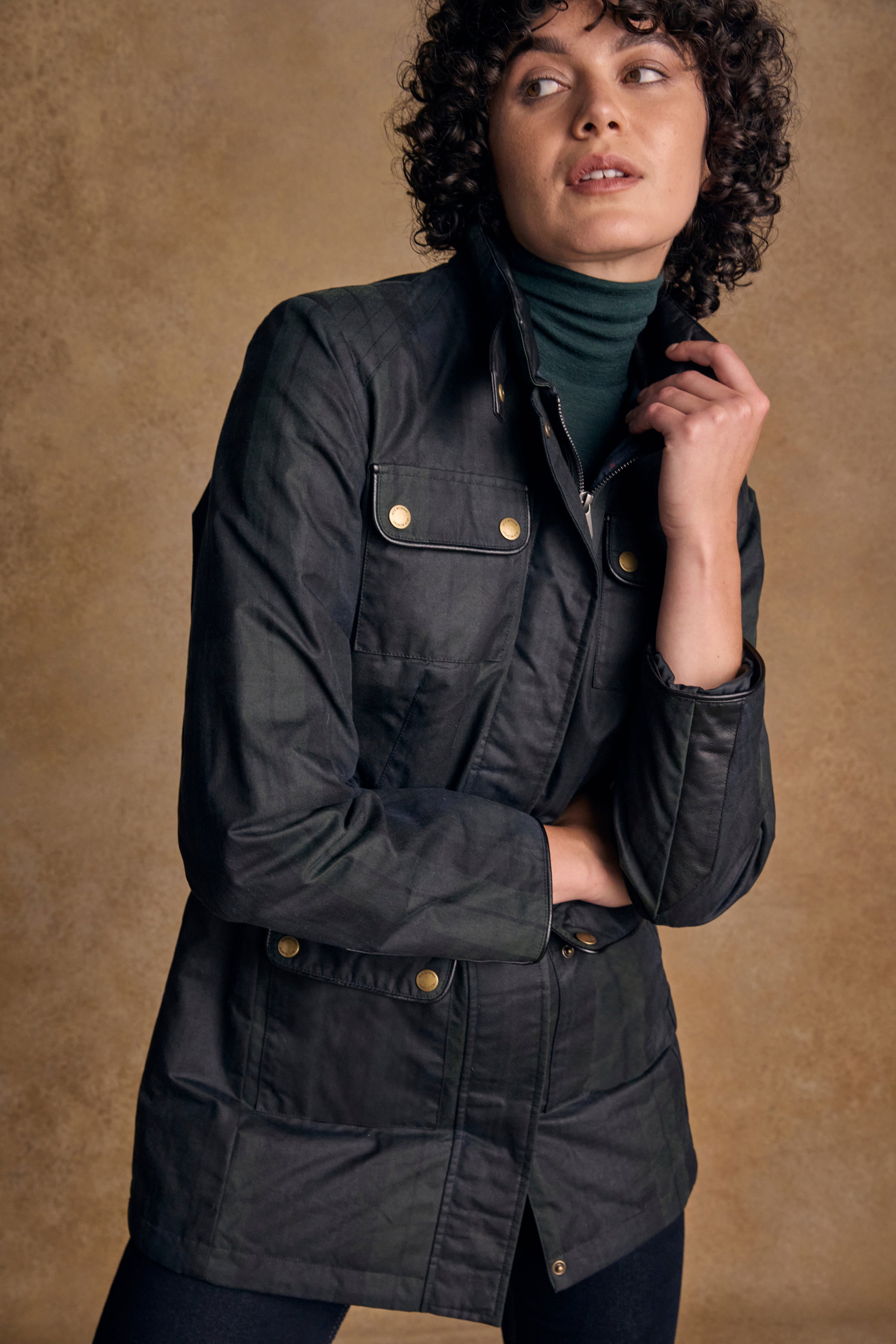 Orla Wax Jacket - Blackwatch