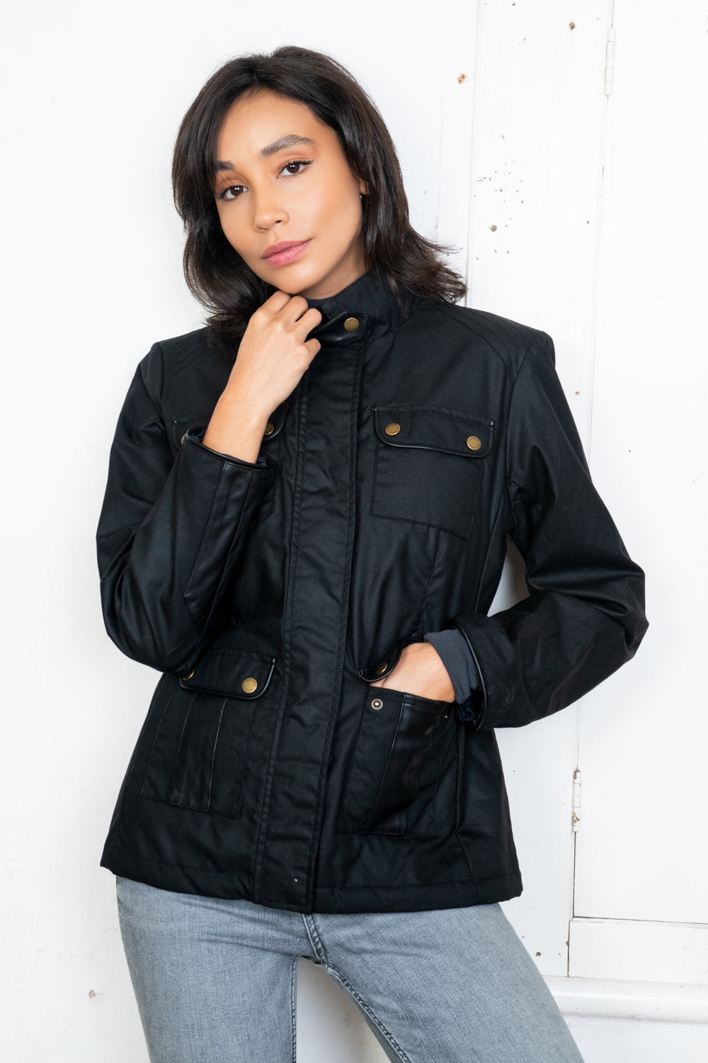 Black 2024 waxed jacket