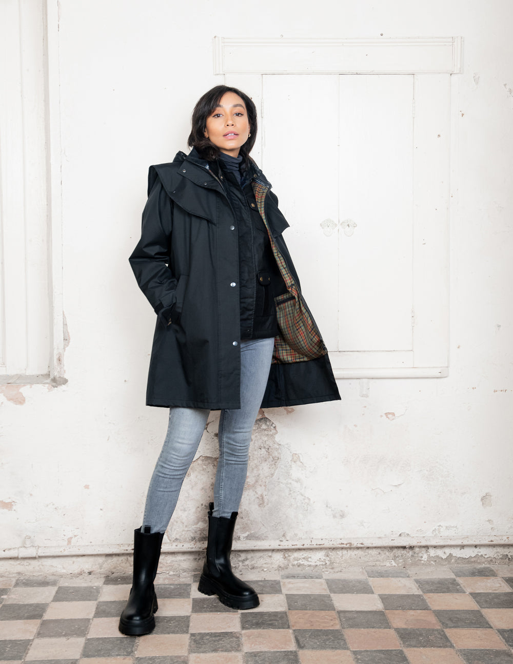 Cotswold Jacket- Ivory/Black main image 0