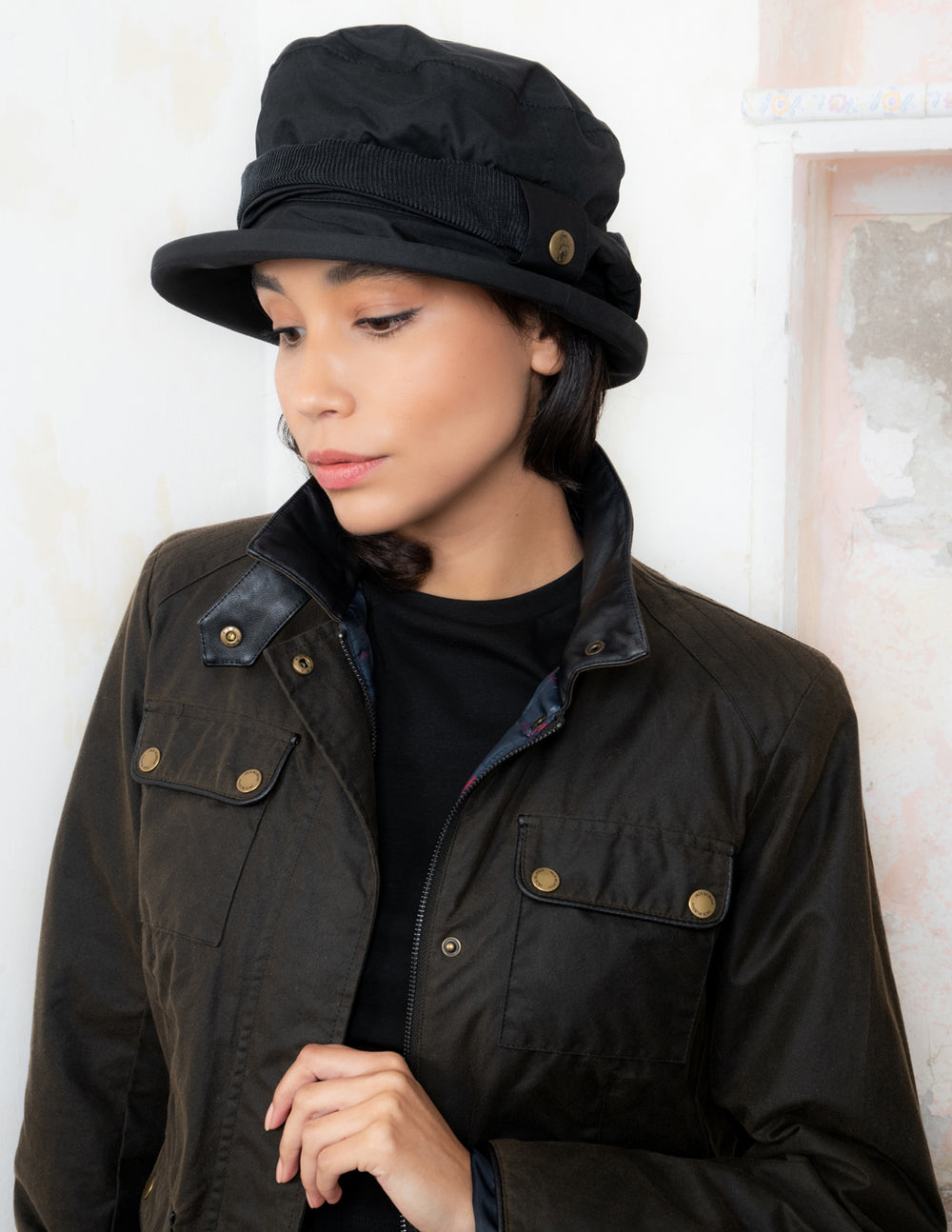 Malvern Waterproof Hat Black Stylish, Durable Outdoor Essential