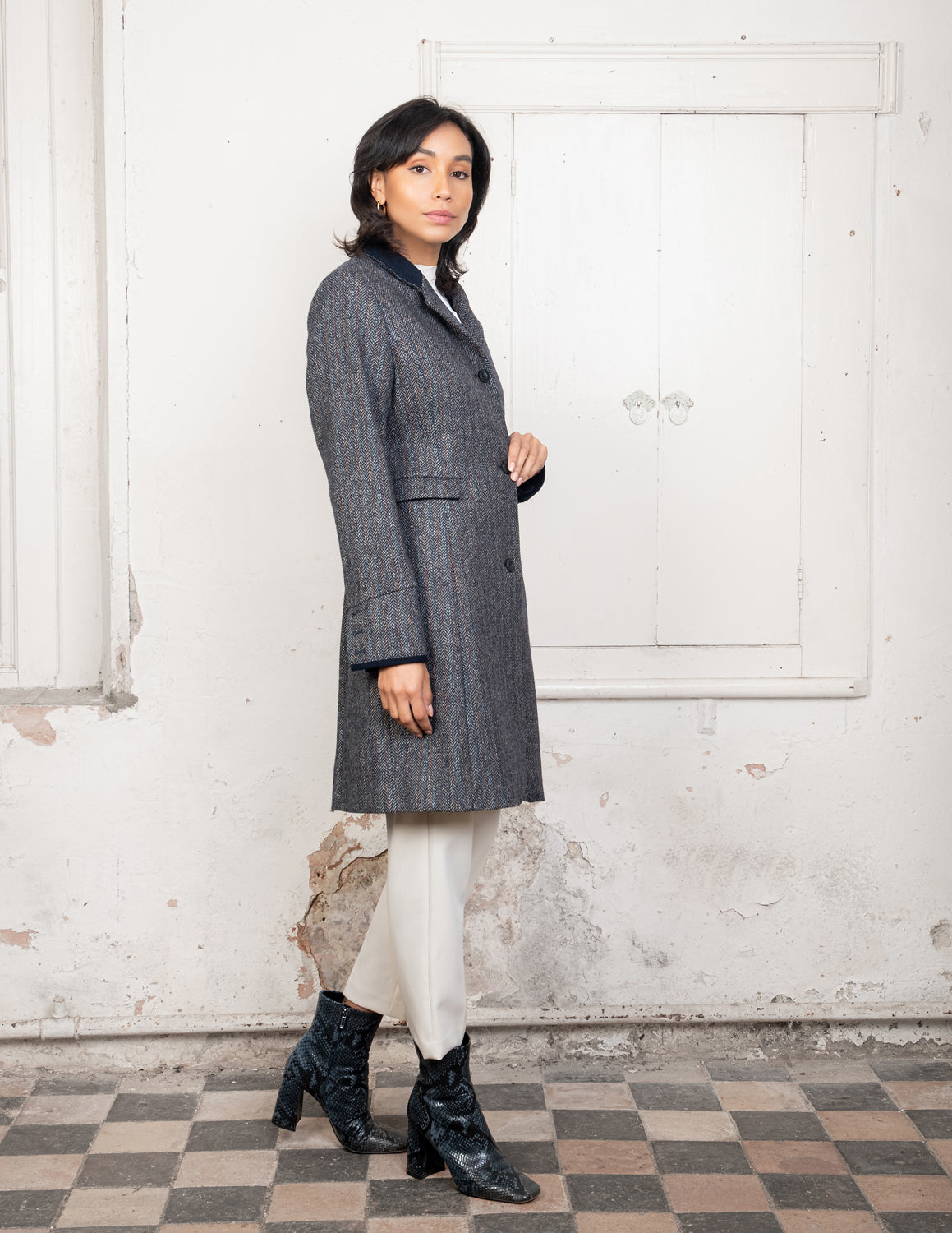 Monsoon mila tweed coat sale