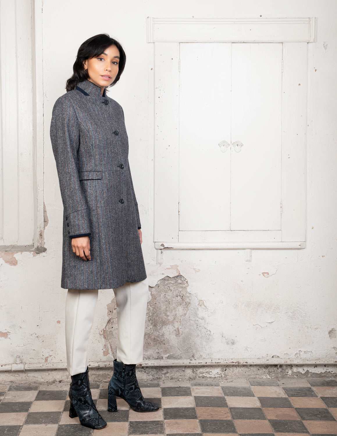 Monsoon mila shop tweed coat