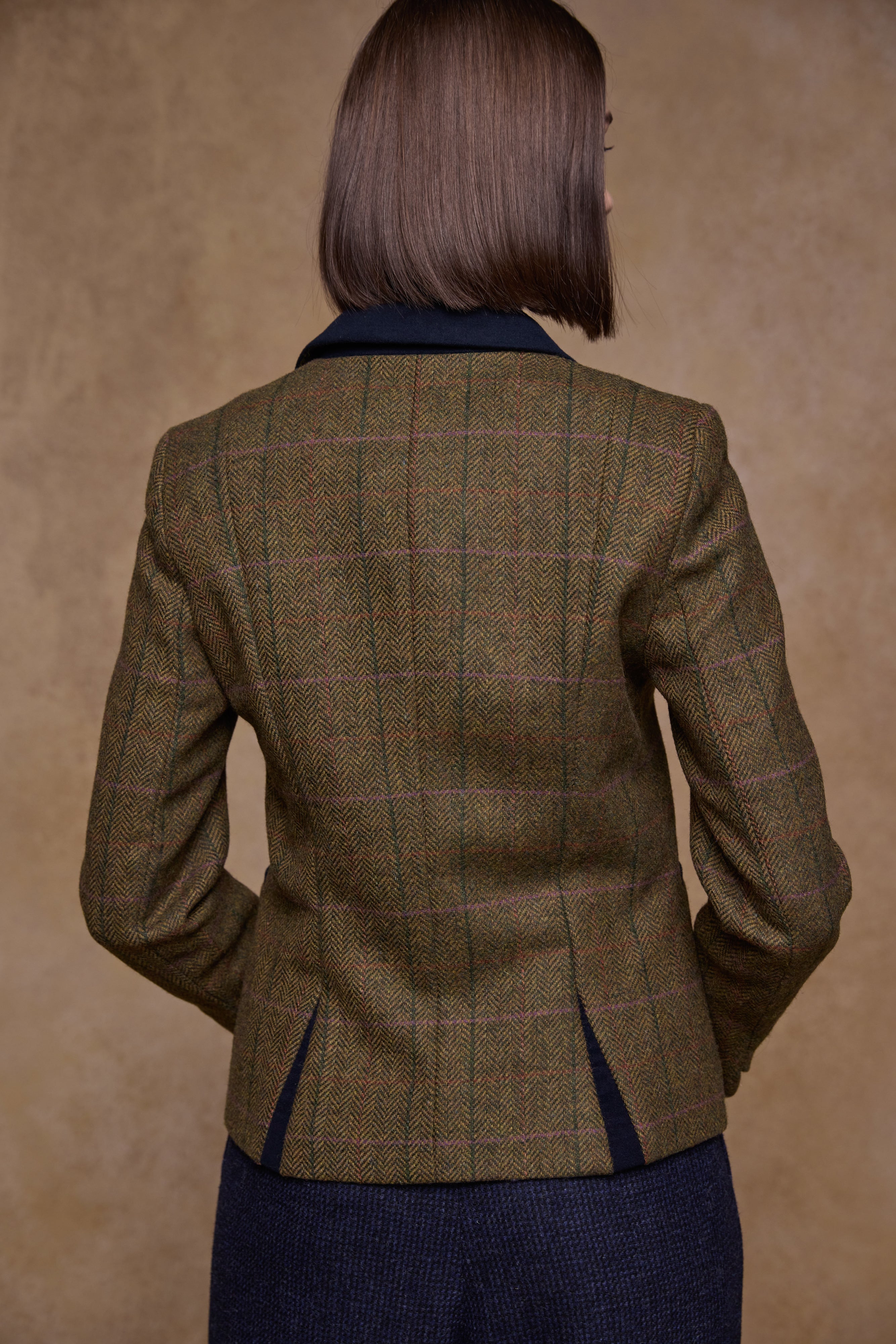 Sasha Tweed Jacket - Woodland Check