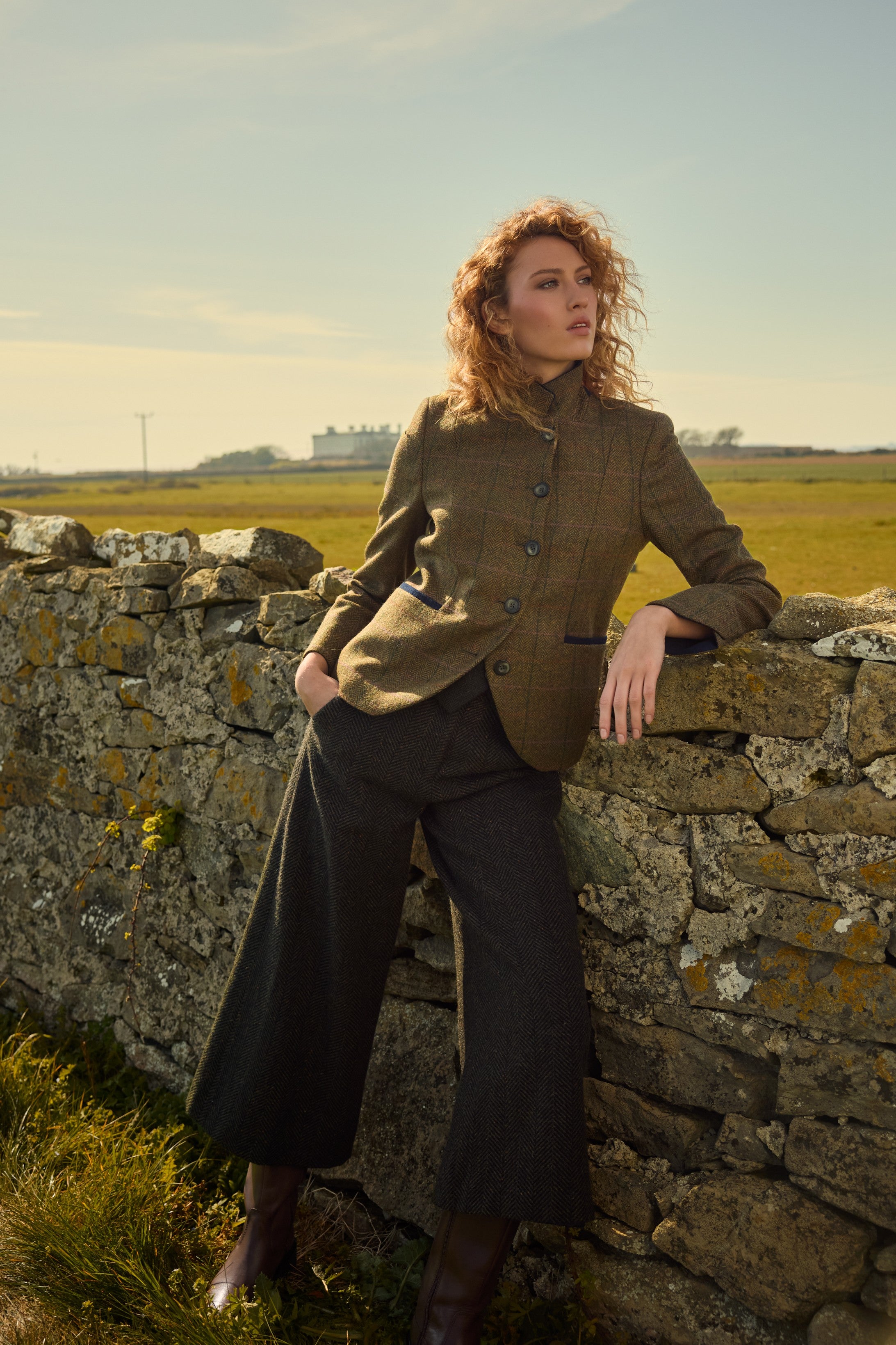 Sasha Tweed Jacket - Woodland Check