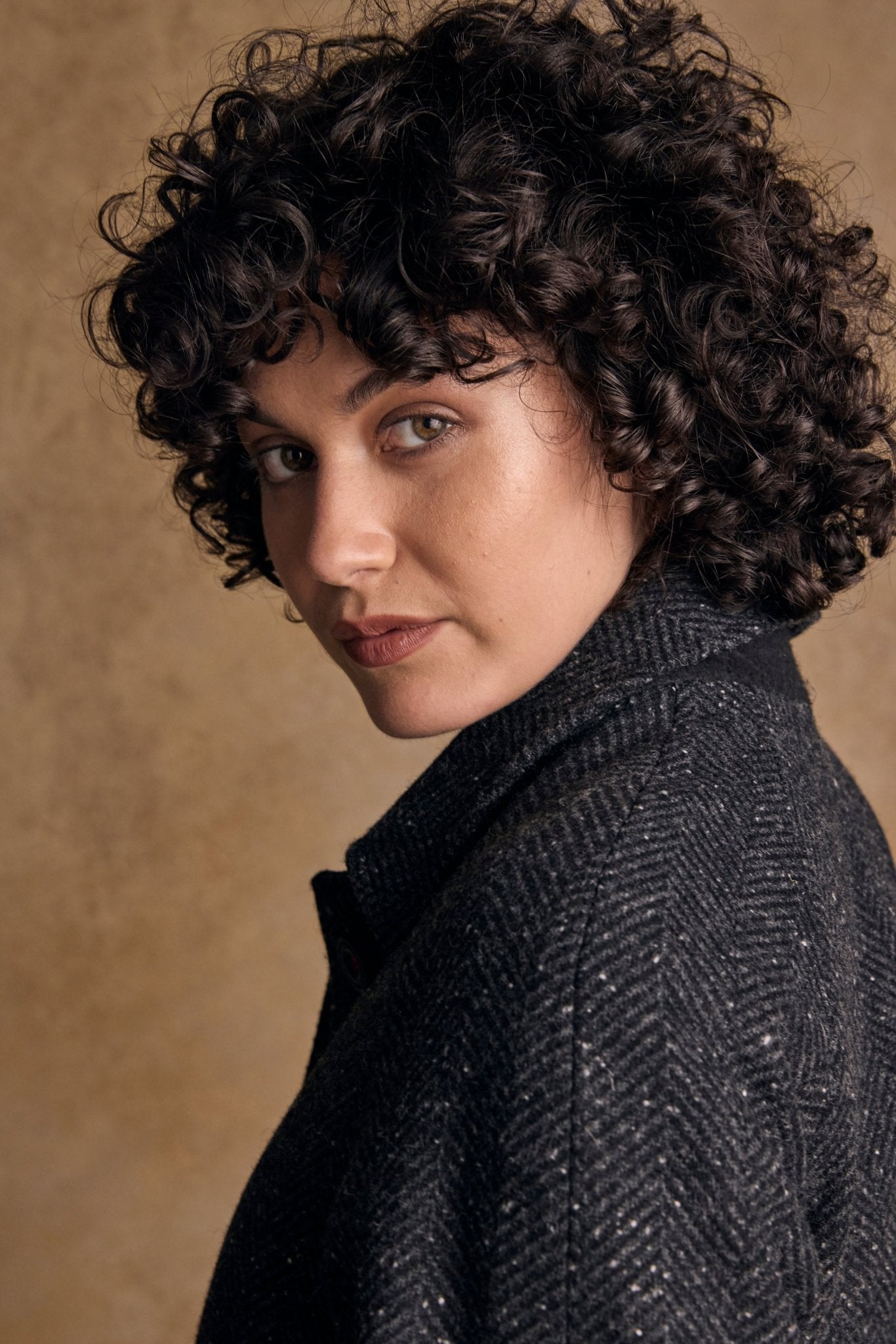 Jack Murphy Ireland - Shauna Tweed Coat - Donegal Grey Herringbone - Tweed