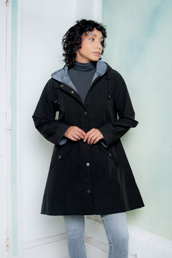 Fiadh wasserdichte Jacke – Schwarz