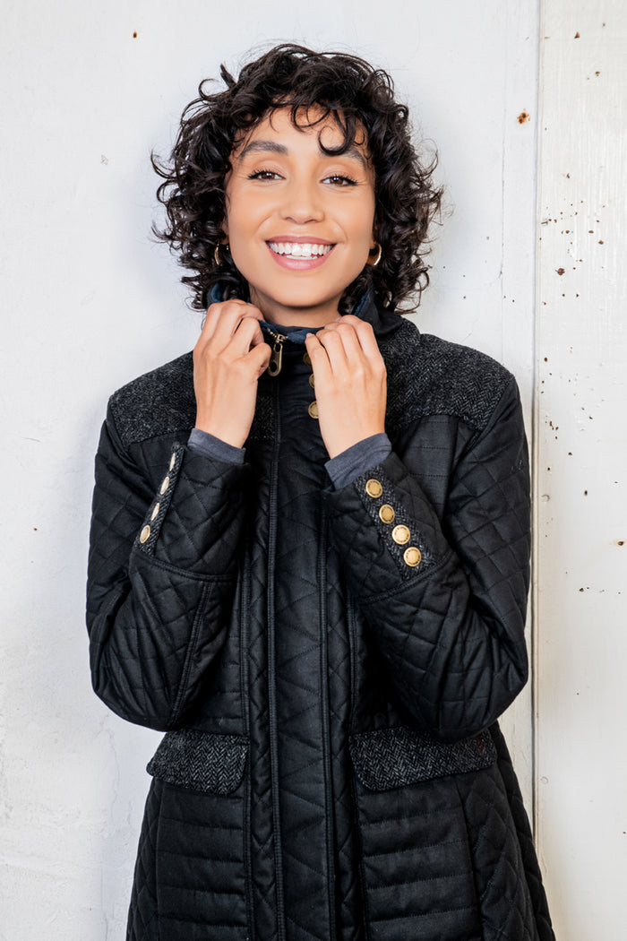 Jodie Wax Coat - Teal