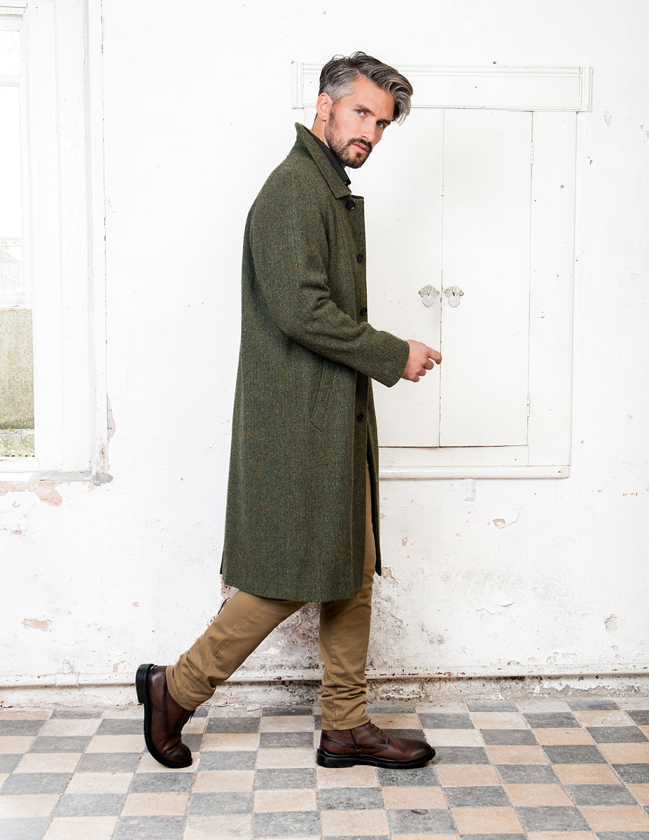 Donegal tweed coat shop mens