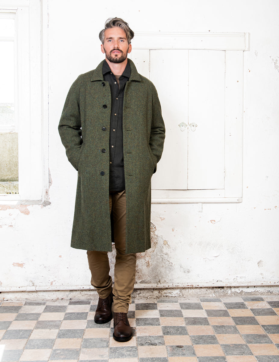 Men's irish cheap tweed overcoat