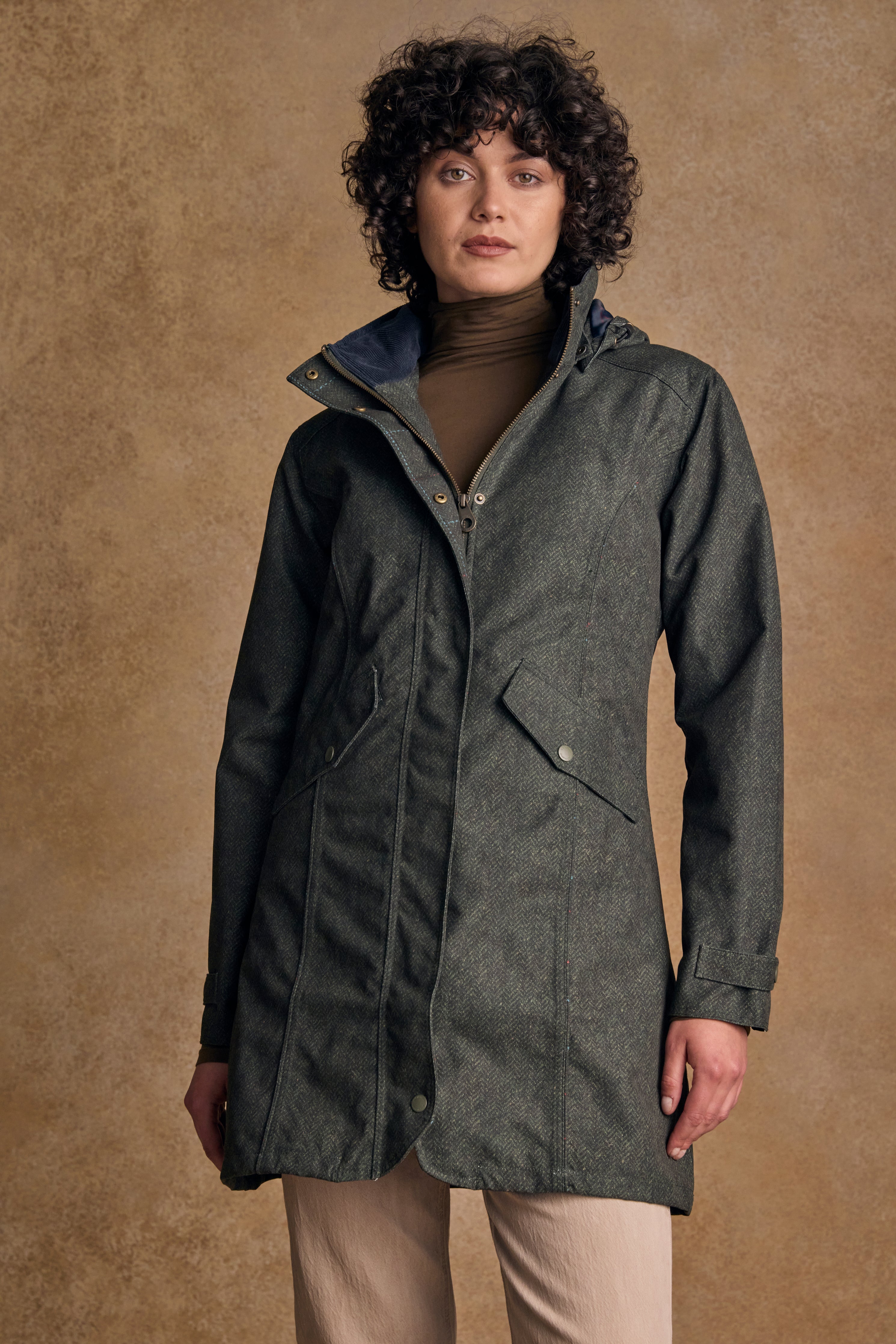 Sophia Waterproof Jacket - Green Fields