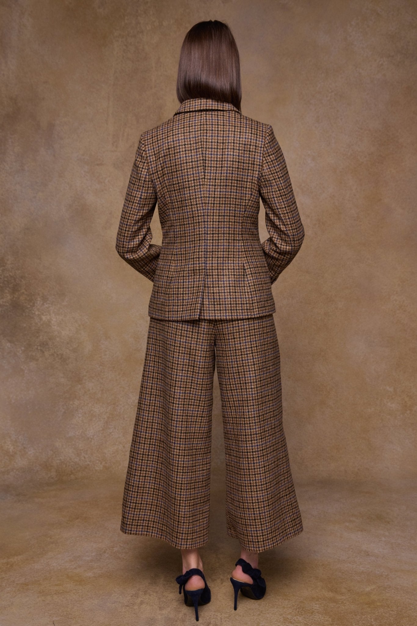 Jack Murphy Clothing - Tara Tweed Hacking Jacket - Blue Driftwood Check - Tweed