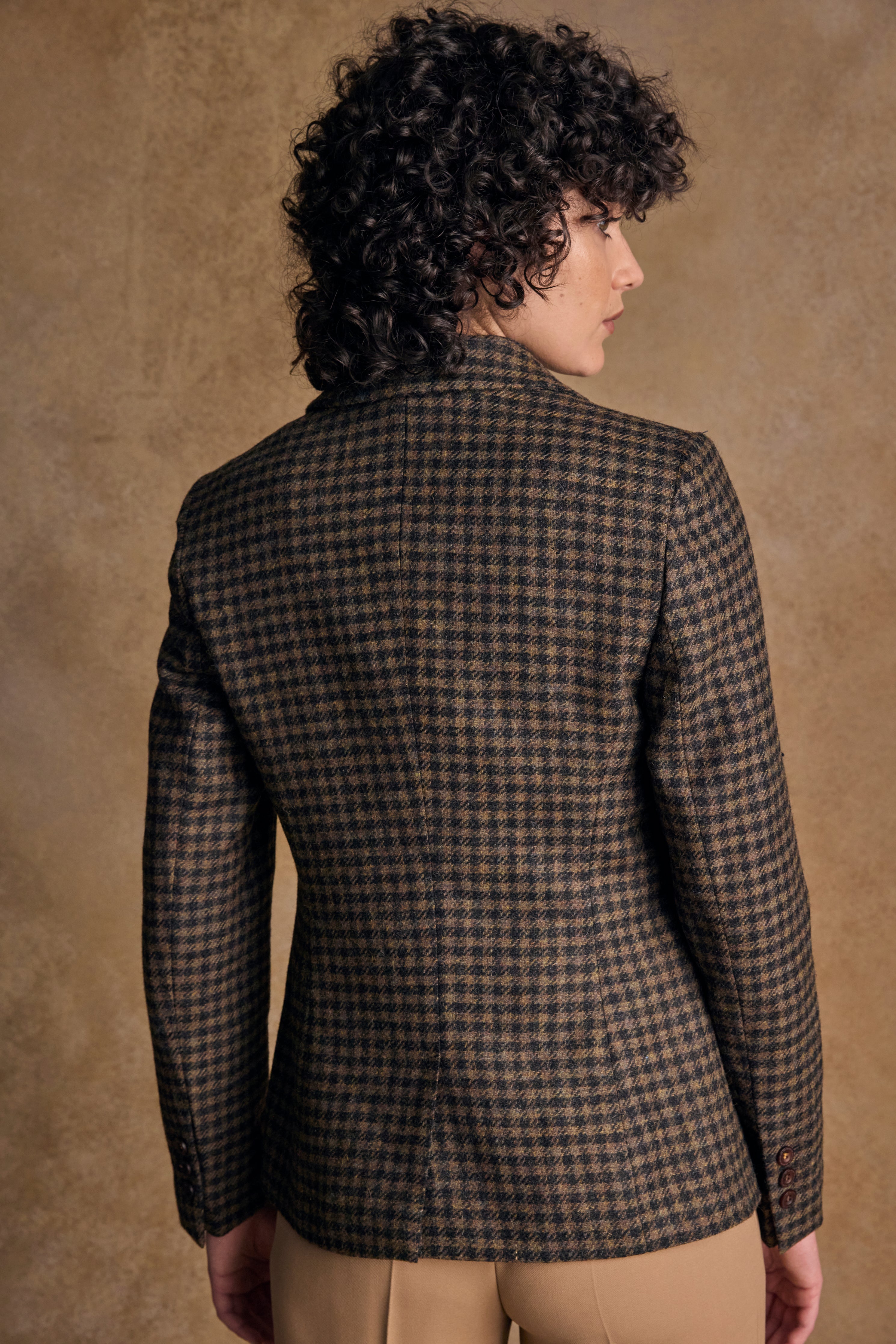 Tara Tweed Hacking Jacke – Grünes Country Check