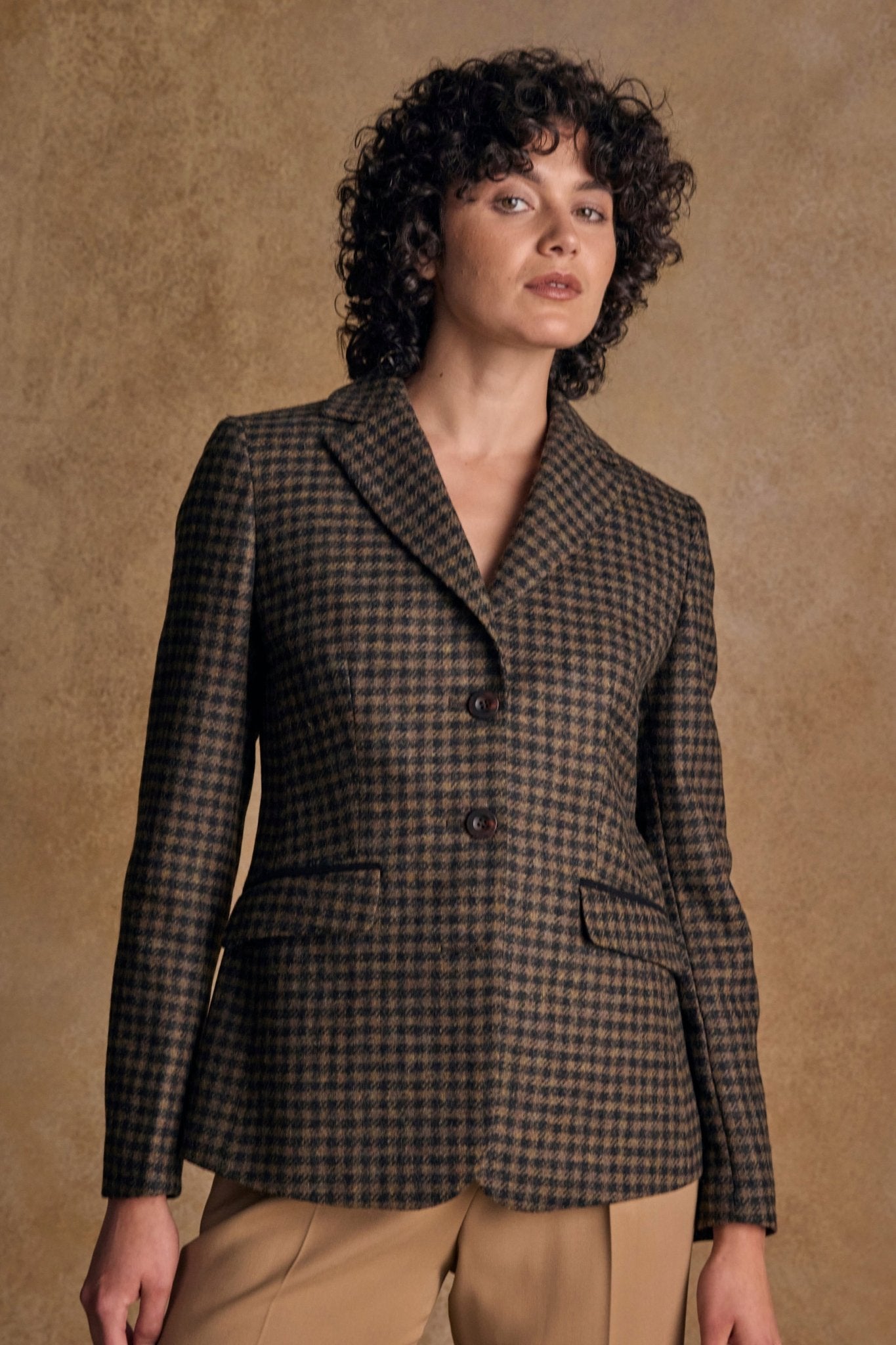 Jack Murphy Ireland - Tara Tweed Hacking Jacket - Earth Check - Tweed