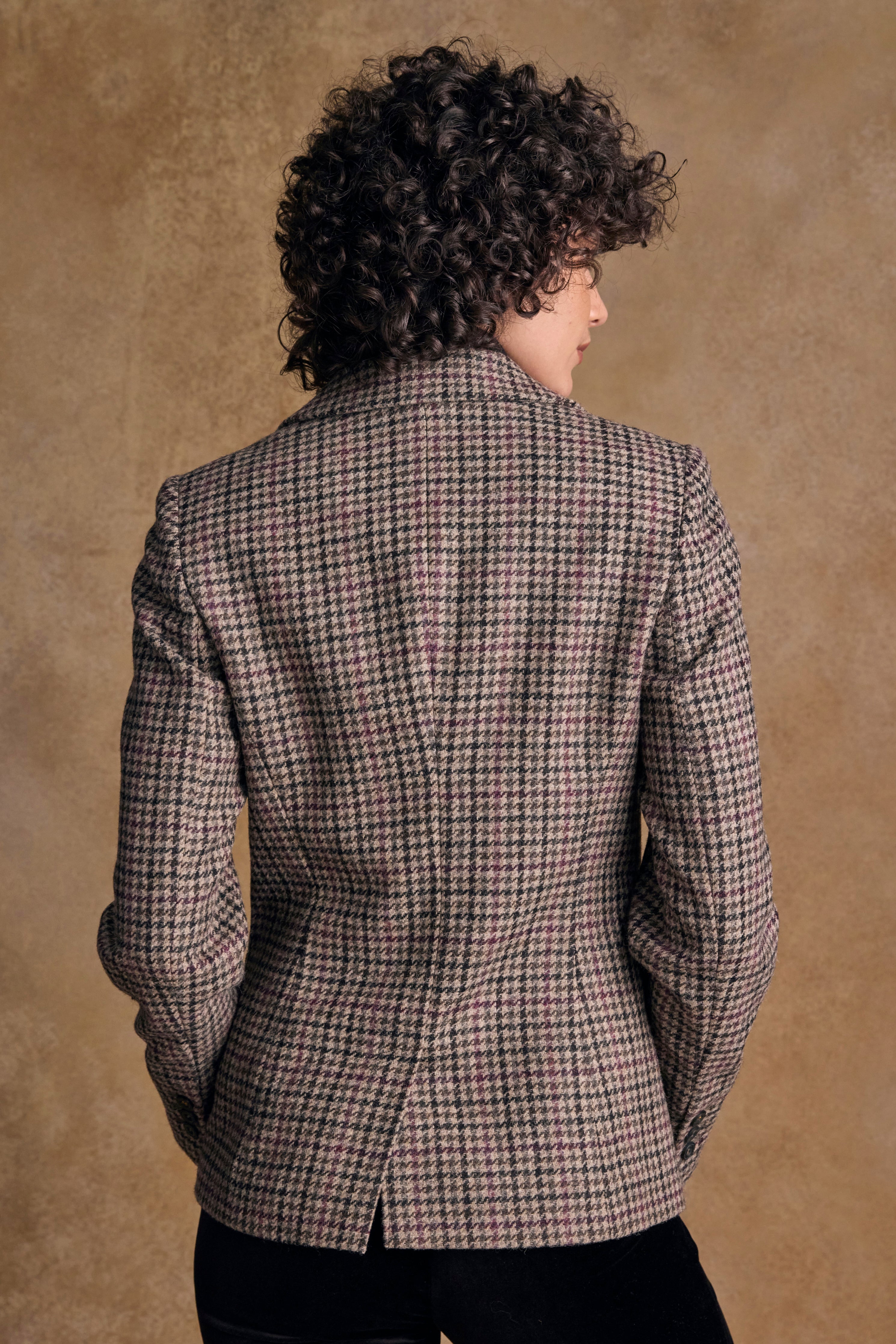 Tara Tweed Hacking Jacke – Grünes Country Check