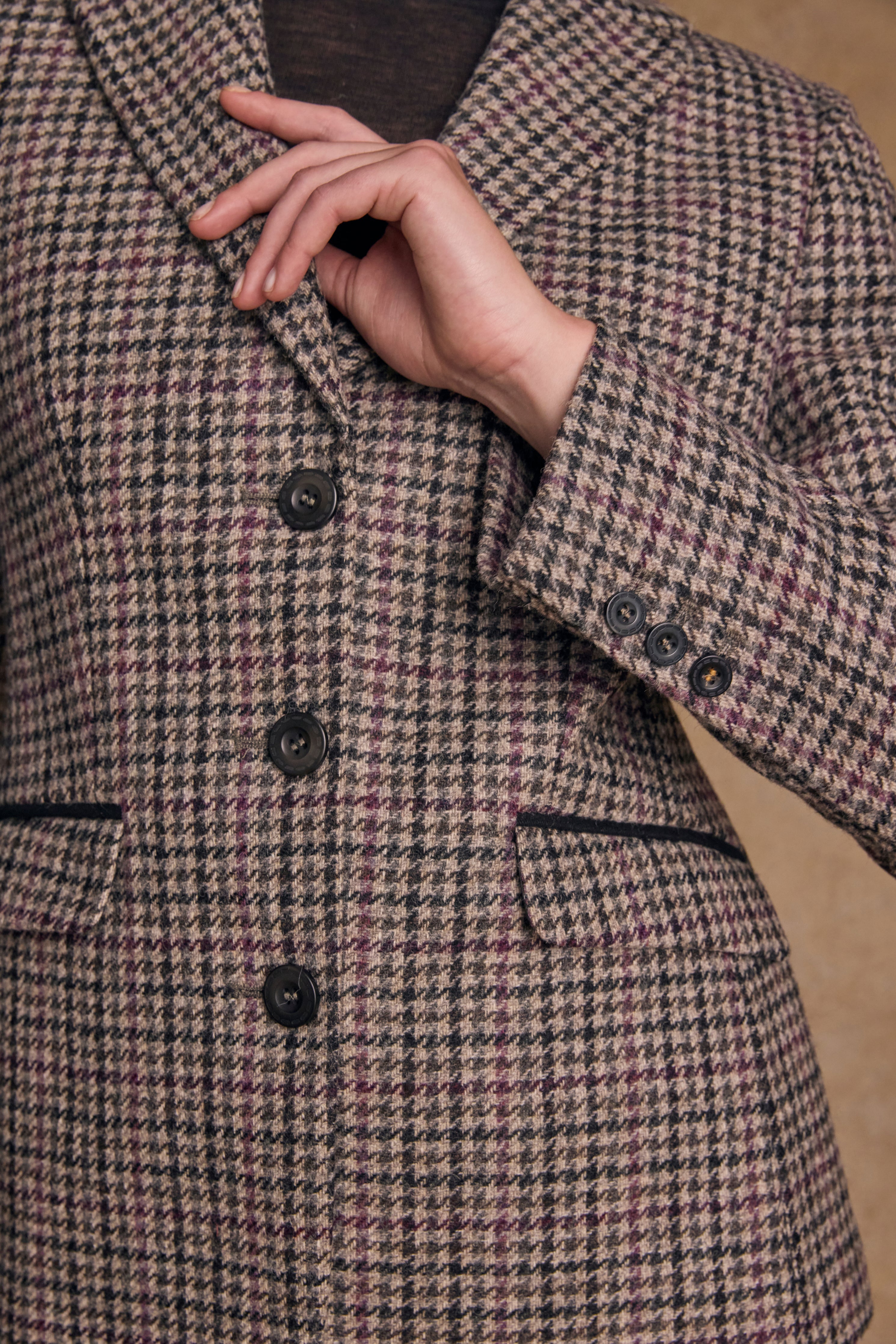 Tara Tweed Hacking Jacke – Grünes Country Check