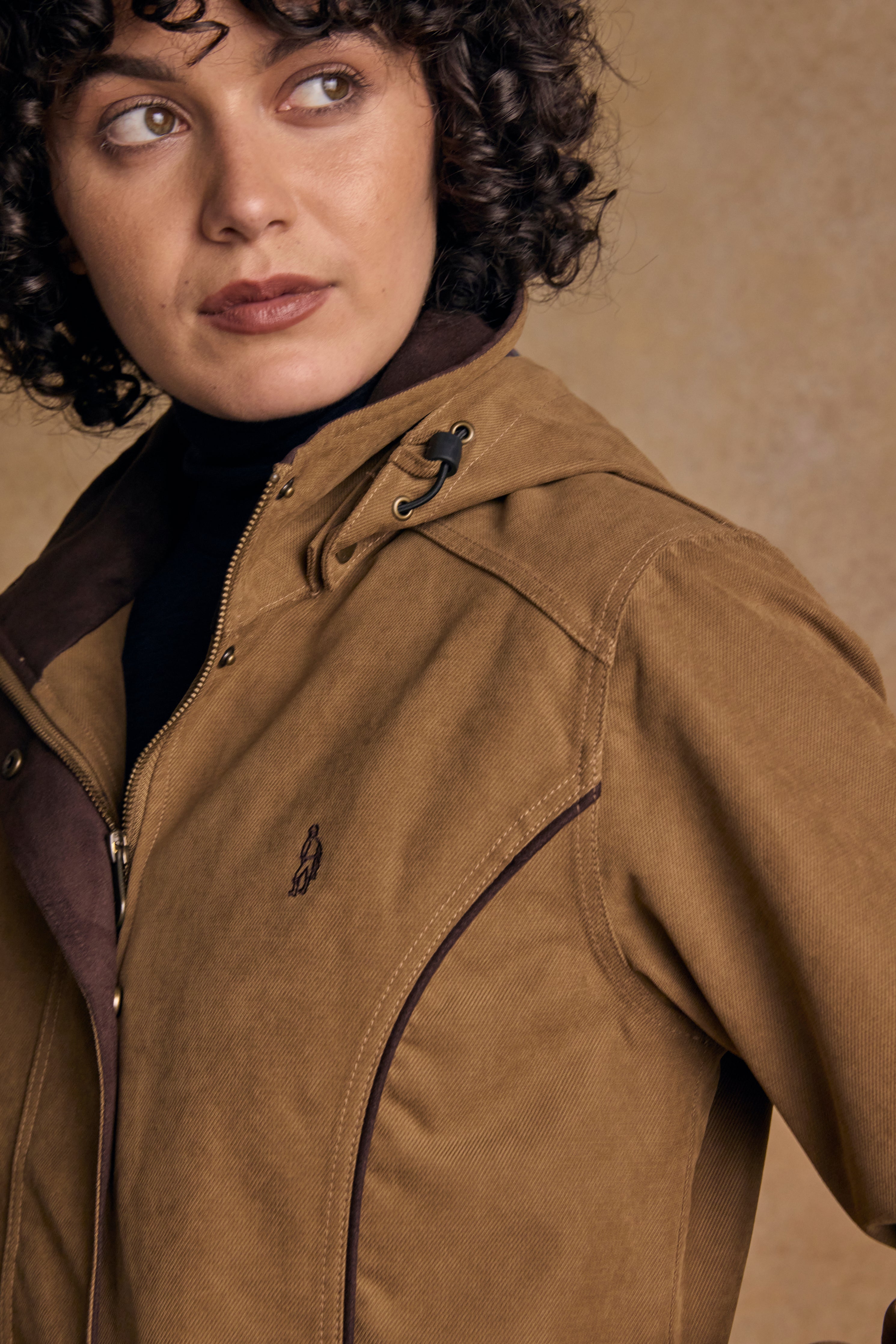 Una Waterproof Jacket - Camel