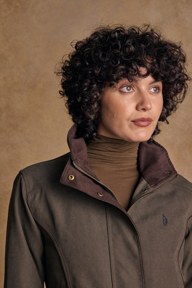 Una Wasserdichte Jacke - Olive