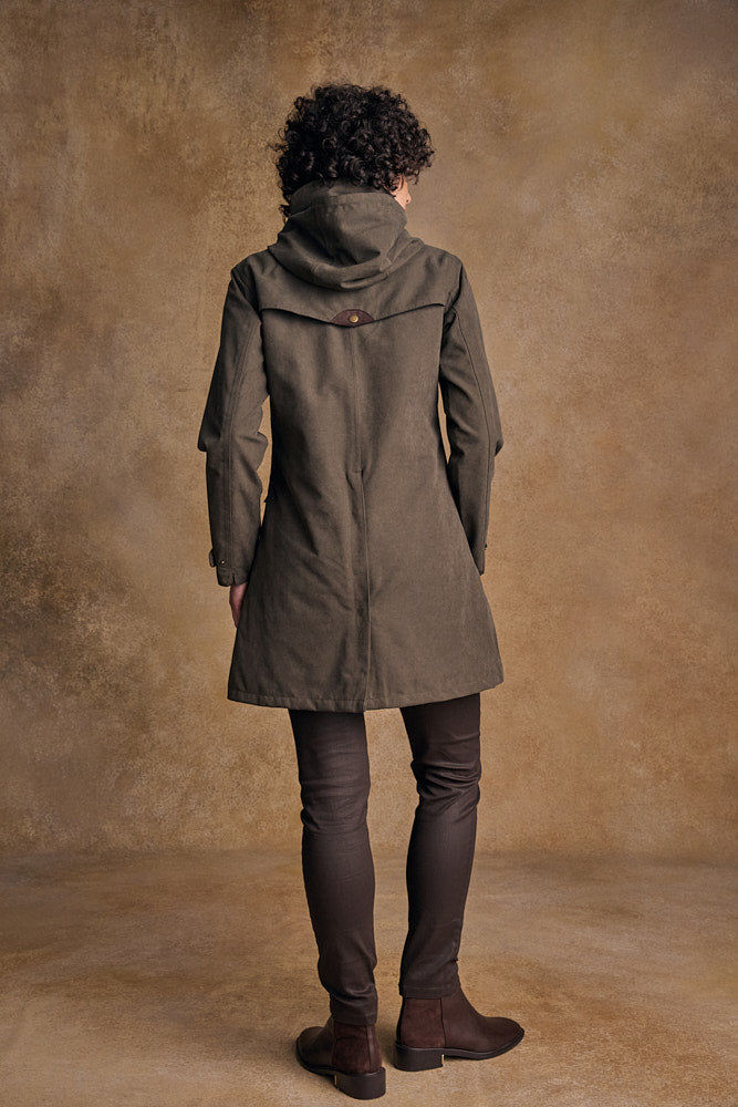 Una Wasserdichte Jacke - Olive