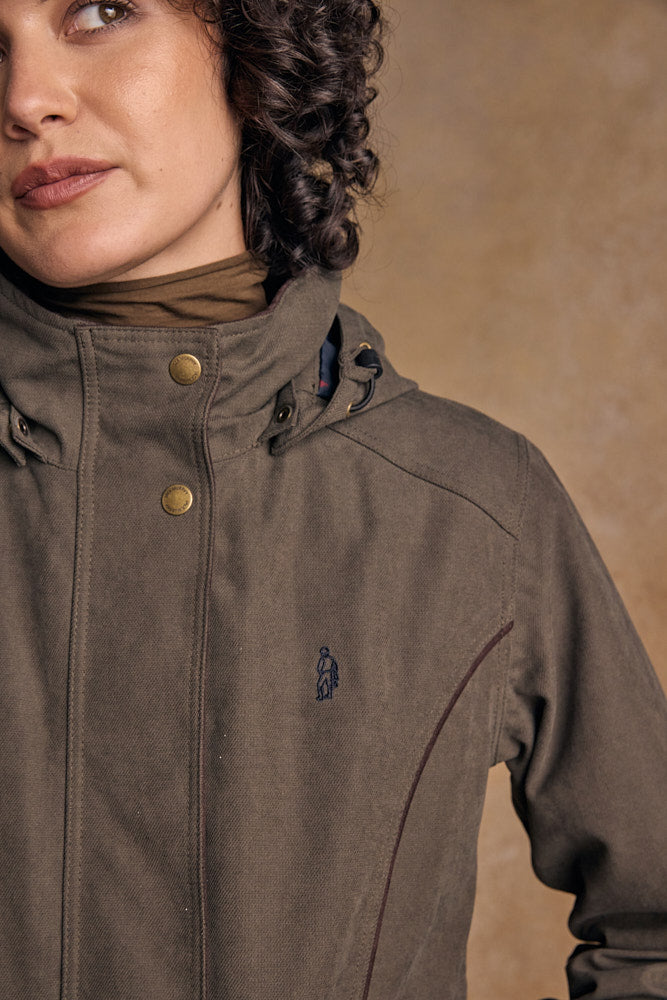 Una Wasserdichte Jacke - Olive