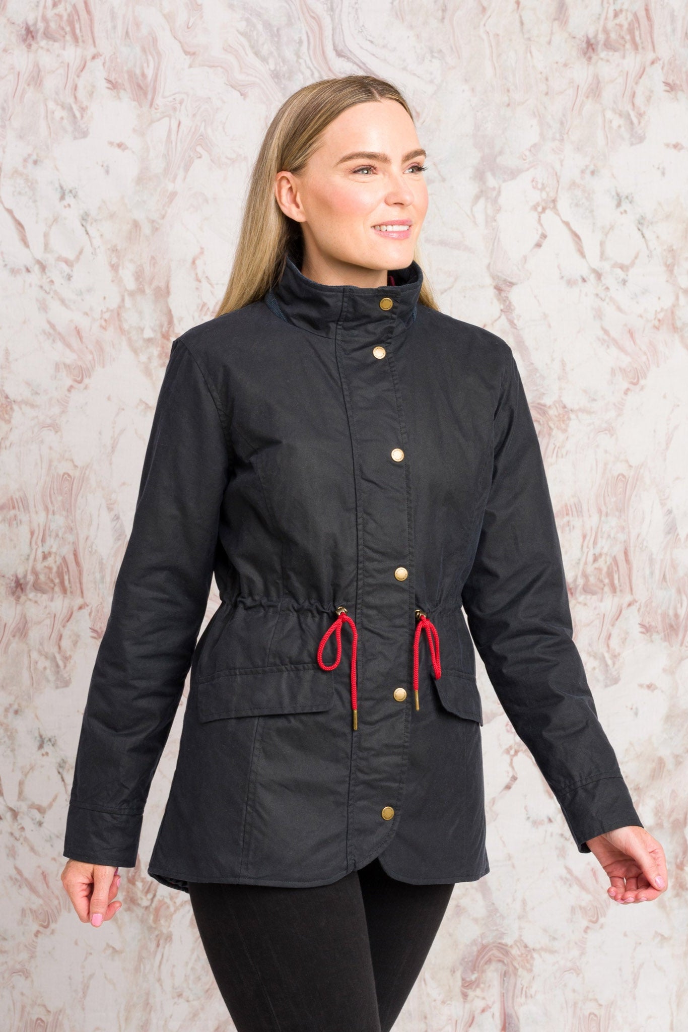 Jack Murphy Ireland - Fiona Wax Jacket - Navy - Wax