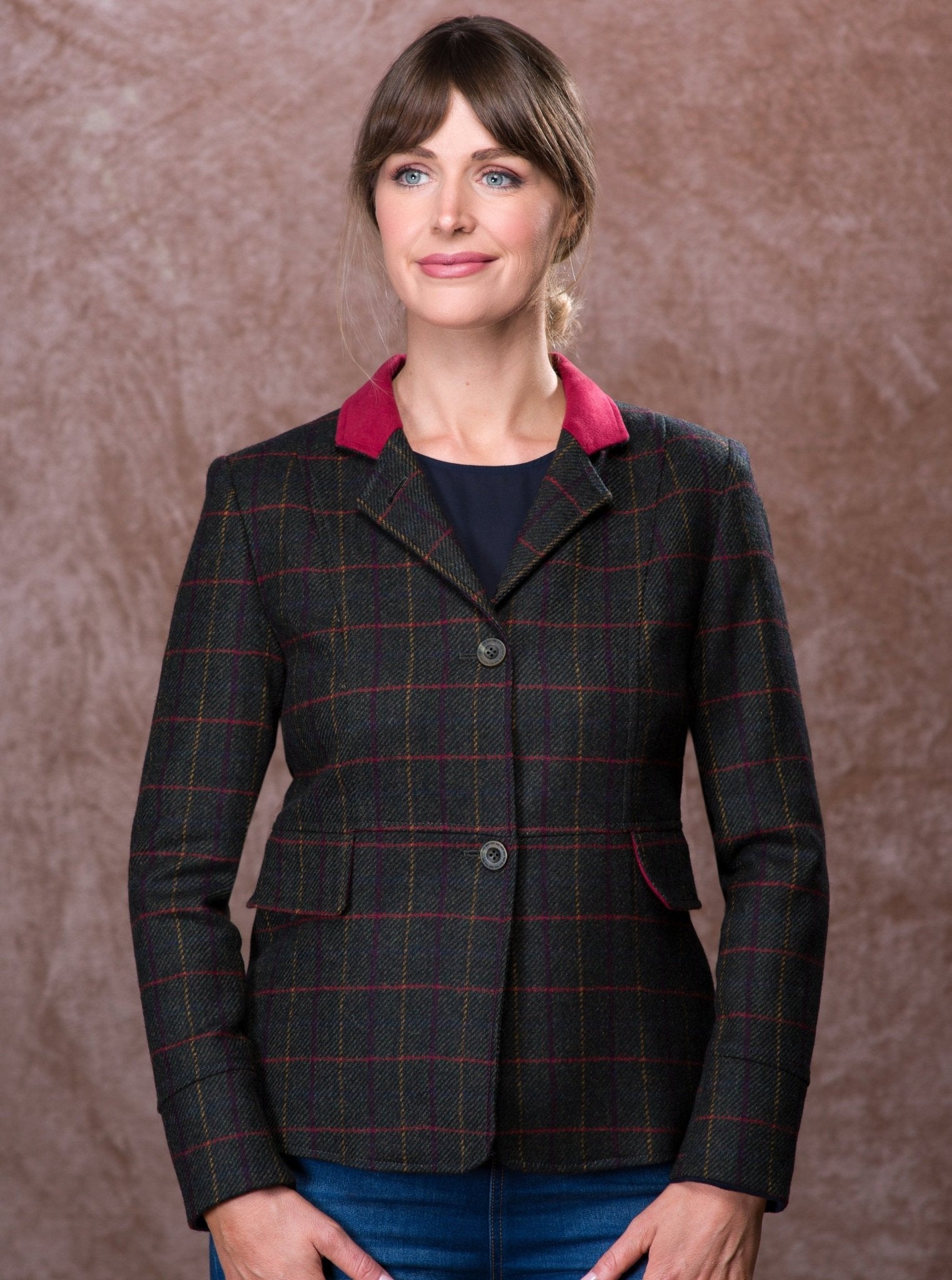 Jack Murphy Clothing - Donna Tweed Jacket - Primary Green - Tweed