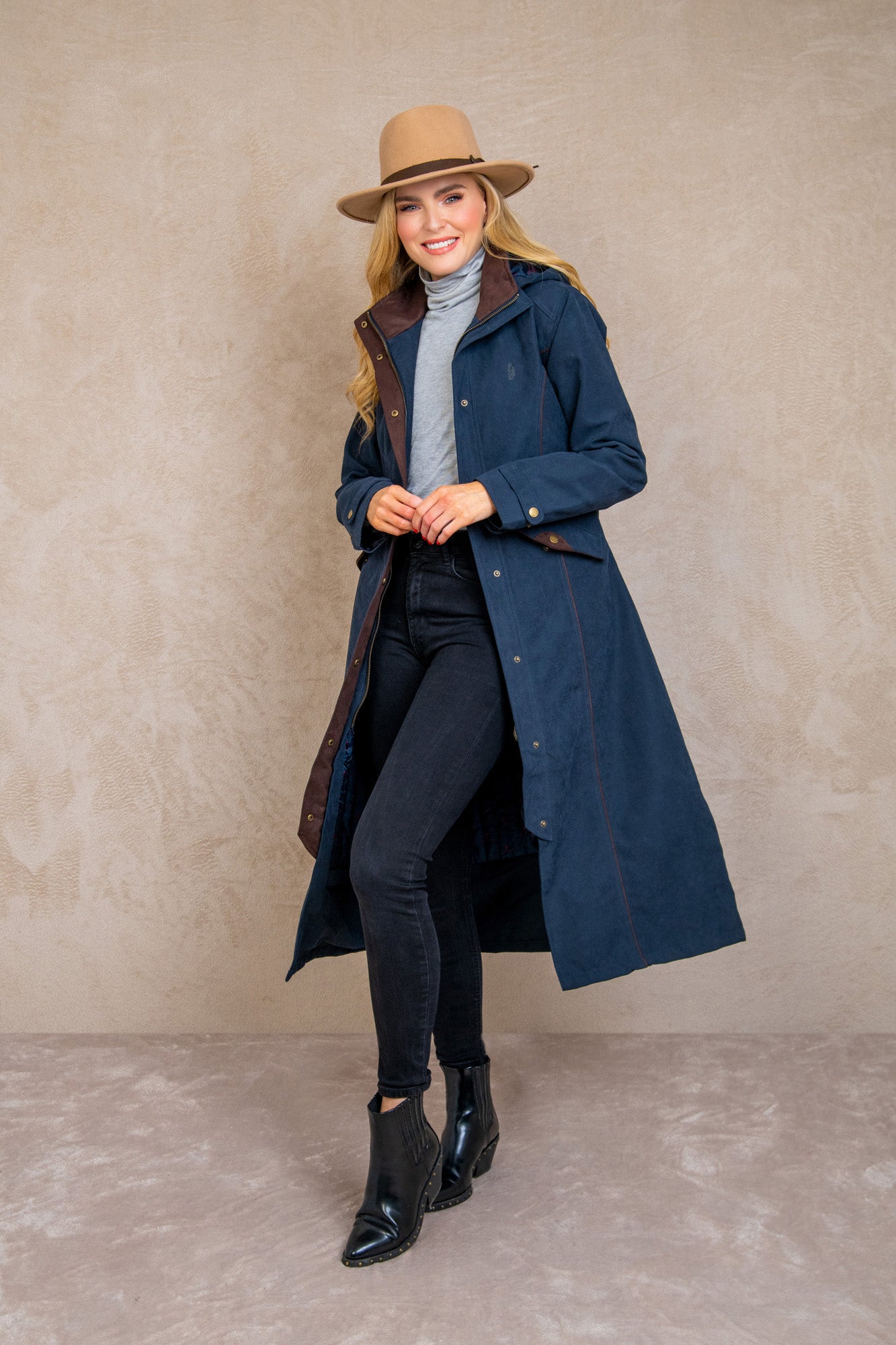 Navy shop coats ireland