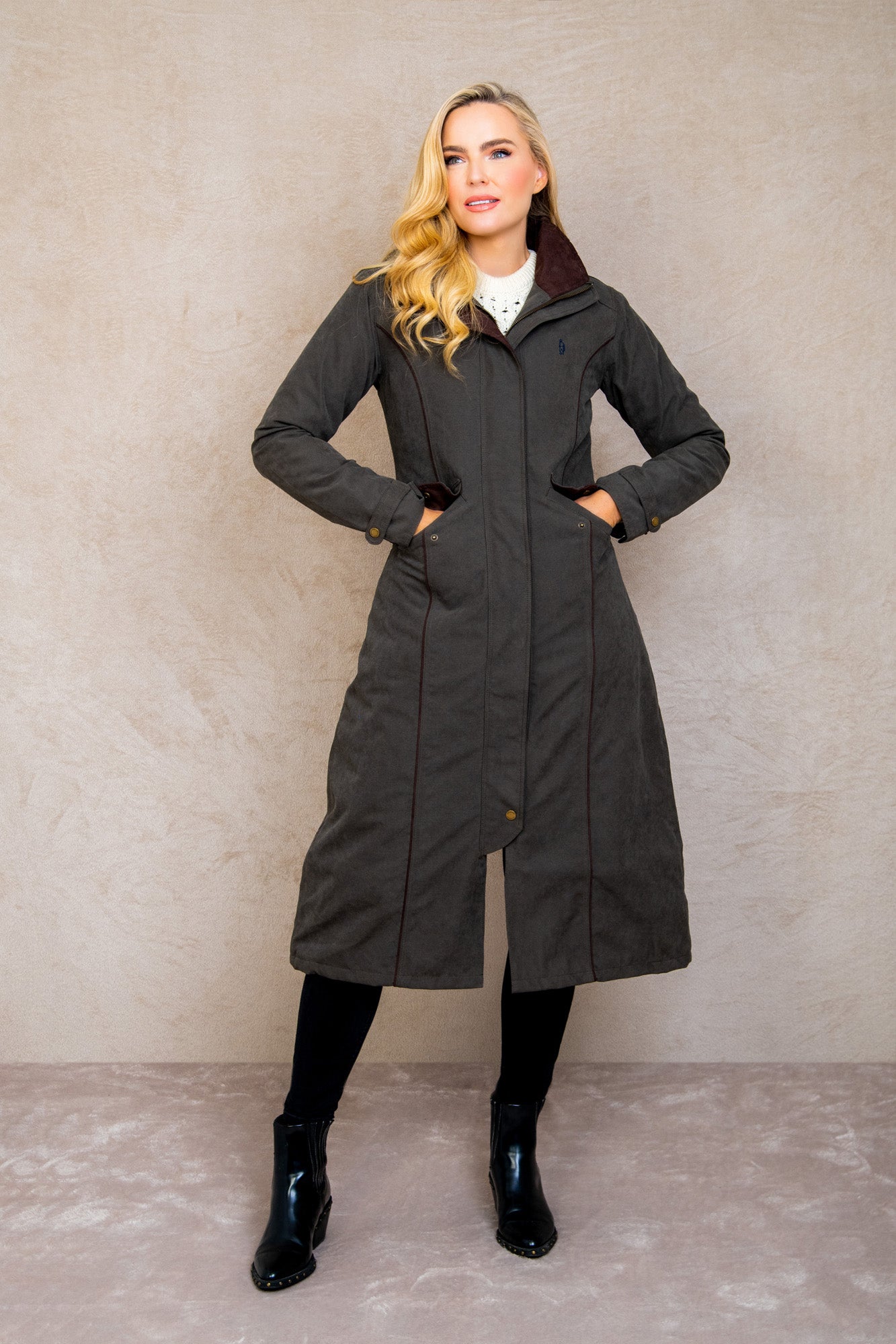 Erin Waterproof Coat - Olive - Jack Murphy Ireland