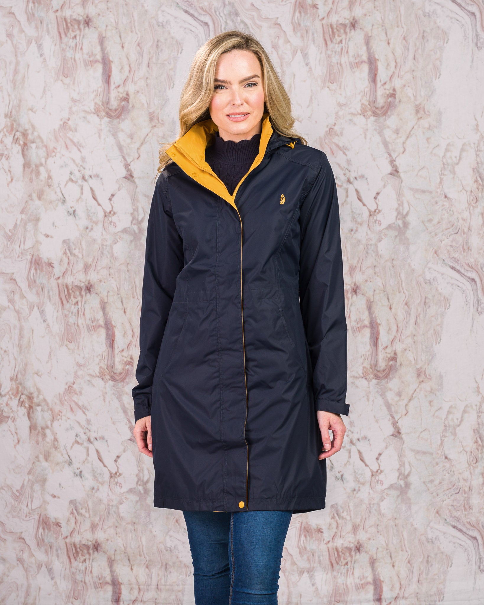 Lisa Lightweight Waterproof Jacket - Navy