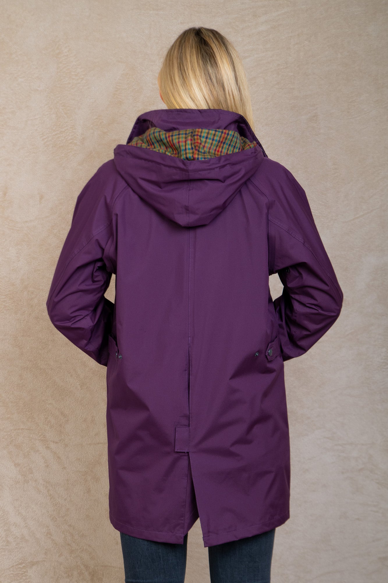 Oxford Waterproof Coat - Blackberry - Jack Murphy Ireland