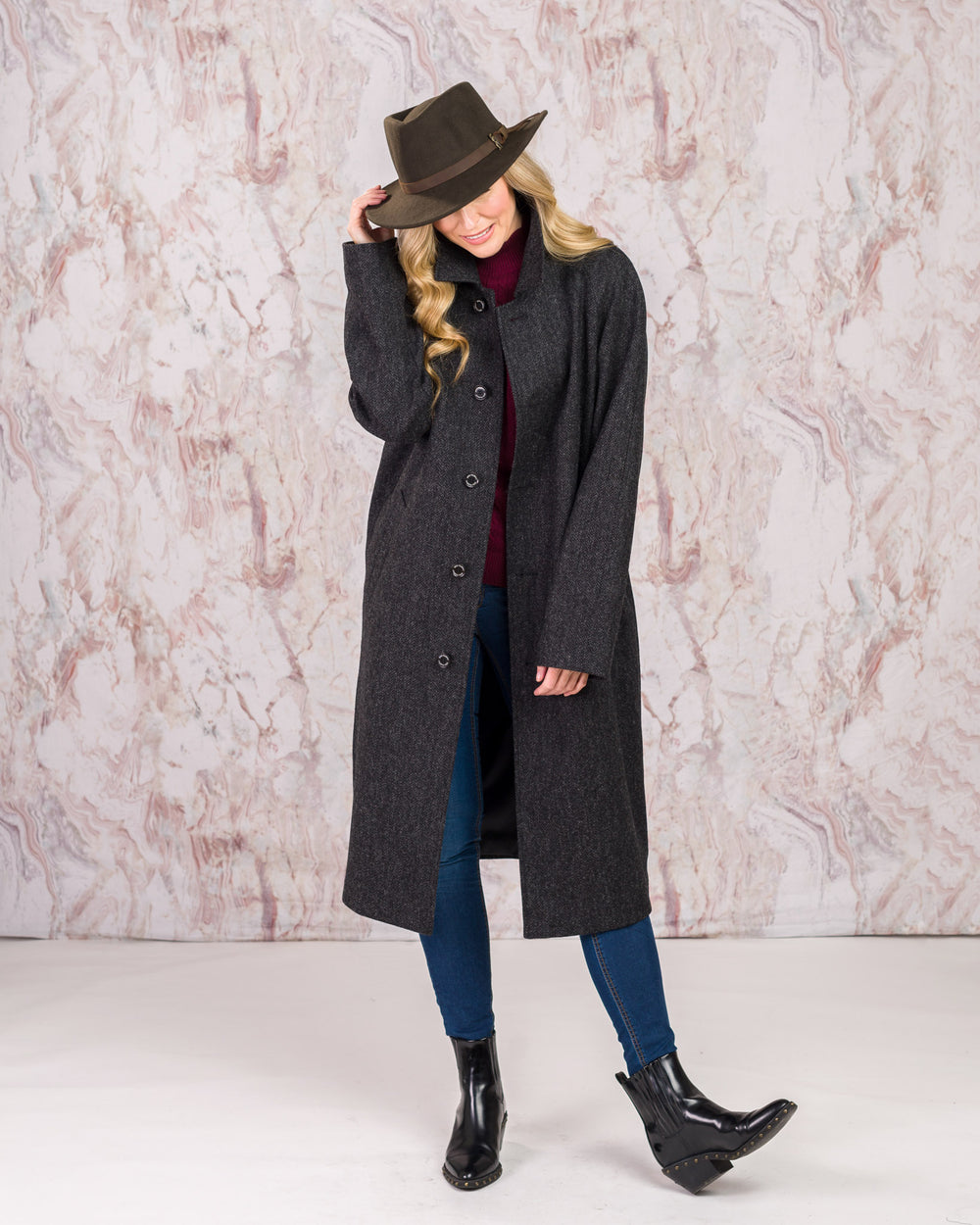 Boston Felt Hat - Olive