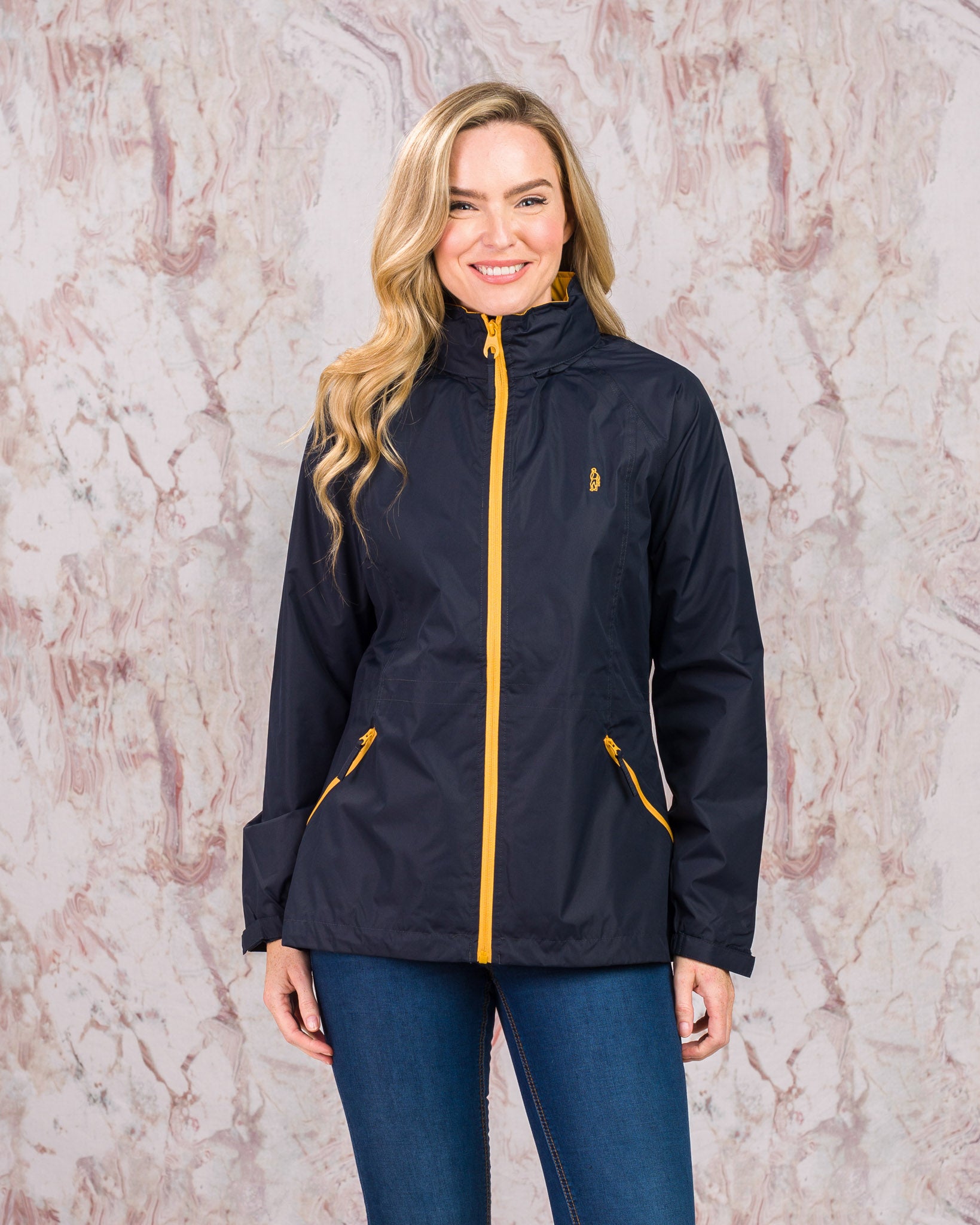 Willow Lightweight Waterproof Jacket - Navy - Jack Murphy Ireland